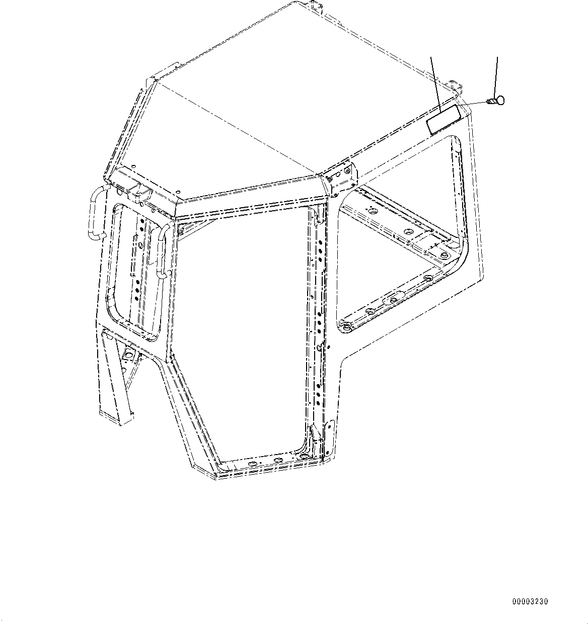 Bulldozers Komatsu / D85PX-15R S/N 20003-UP(0000568C) / Cab, FOPS Plate (#20003-20207)(K014021 : K0210-005020)