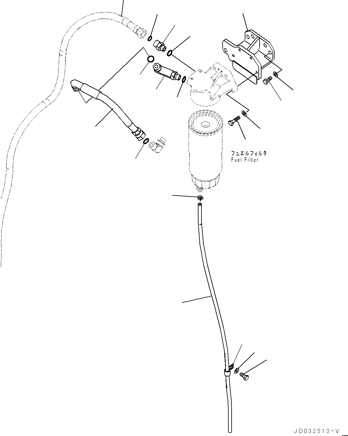Excavators Komatsu / PC650LC-8E0 S/N 65001-UP(0000597C) / Fuel Piping, Related Parts (2/2) (#65001-)(D002005 : D0200-002004)