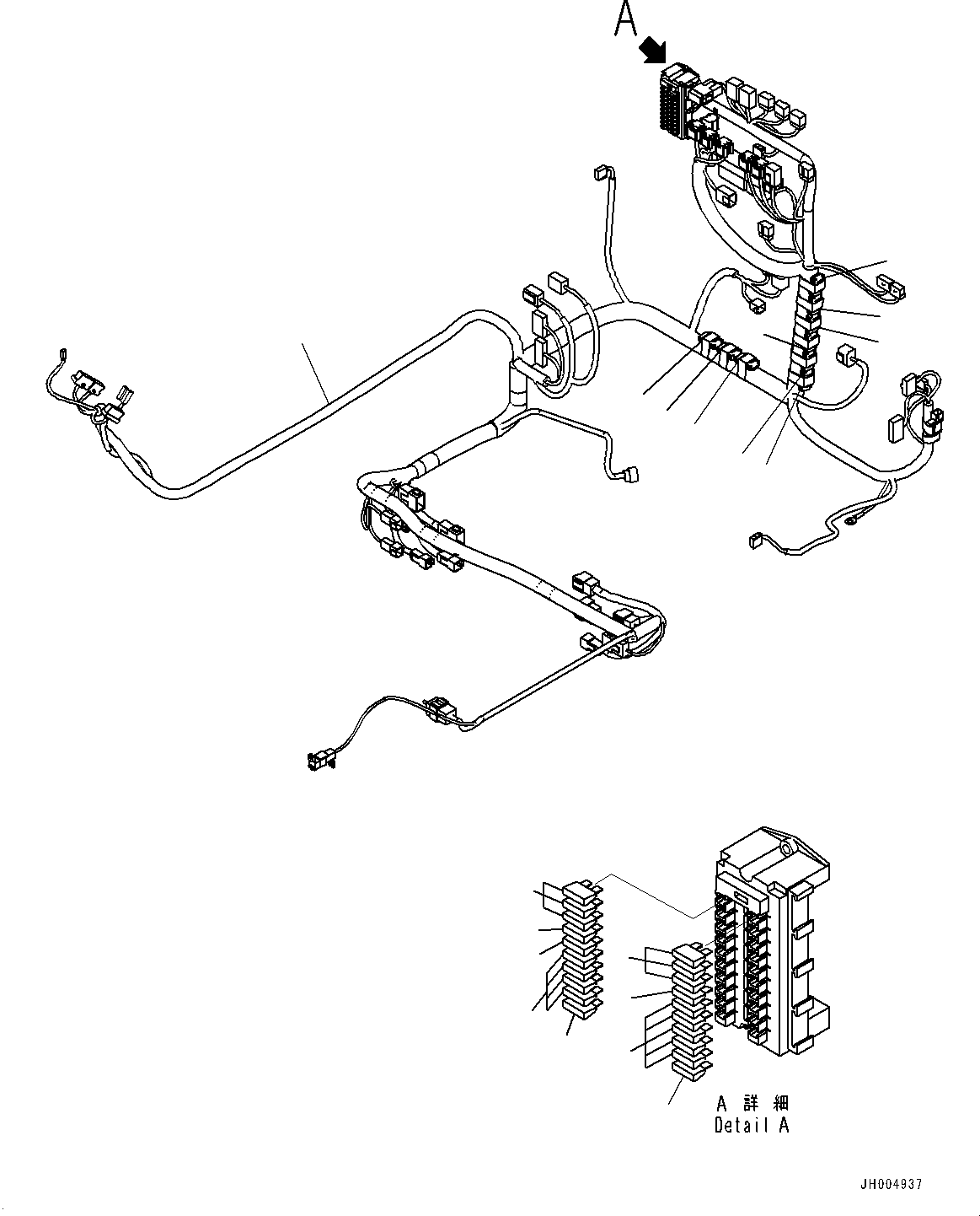 Excavators Komatsu / PC650LC-8E0 S/N 65001-UP(0000597C) / Cab, Floor, Wiring Harness (#65001-65247)(K024036 : K1110-004030)