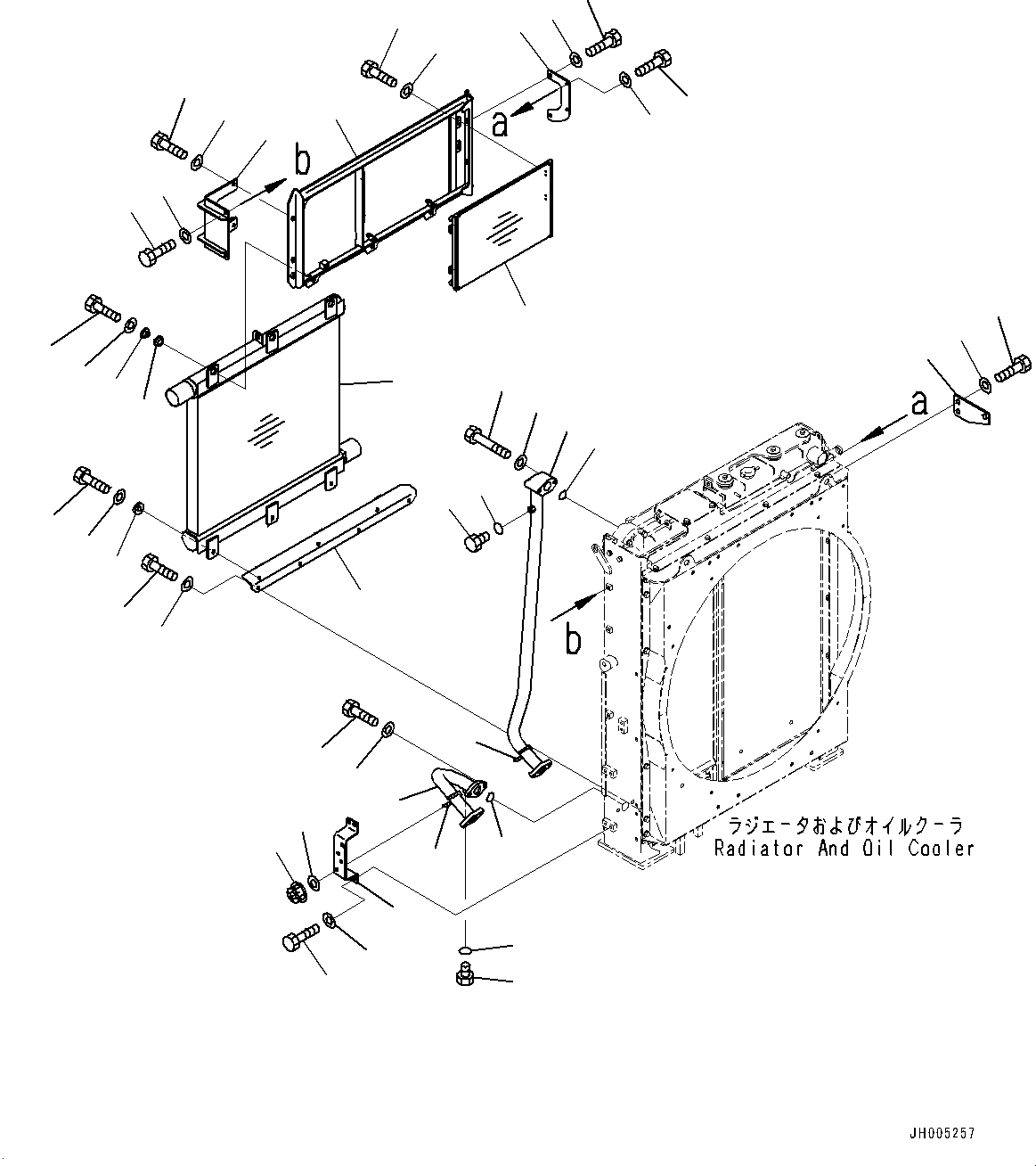 Excavators Komatsu / PC490LC-10 S/N 80001-UP(0000599C) / Cooling System, Aftercooler and Condenser (#80001-)(C001003 : C0100-001003)