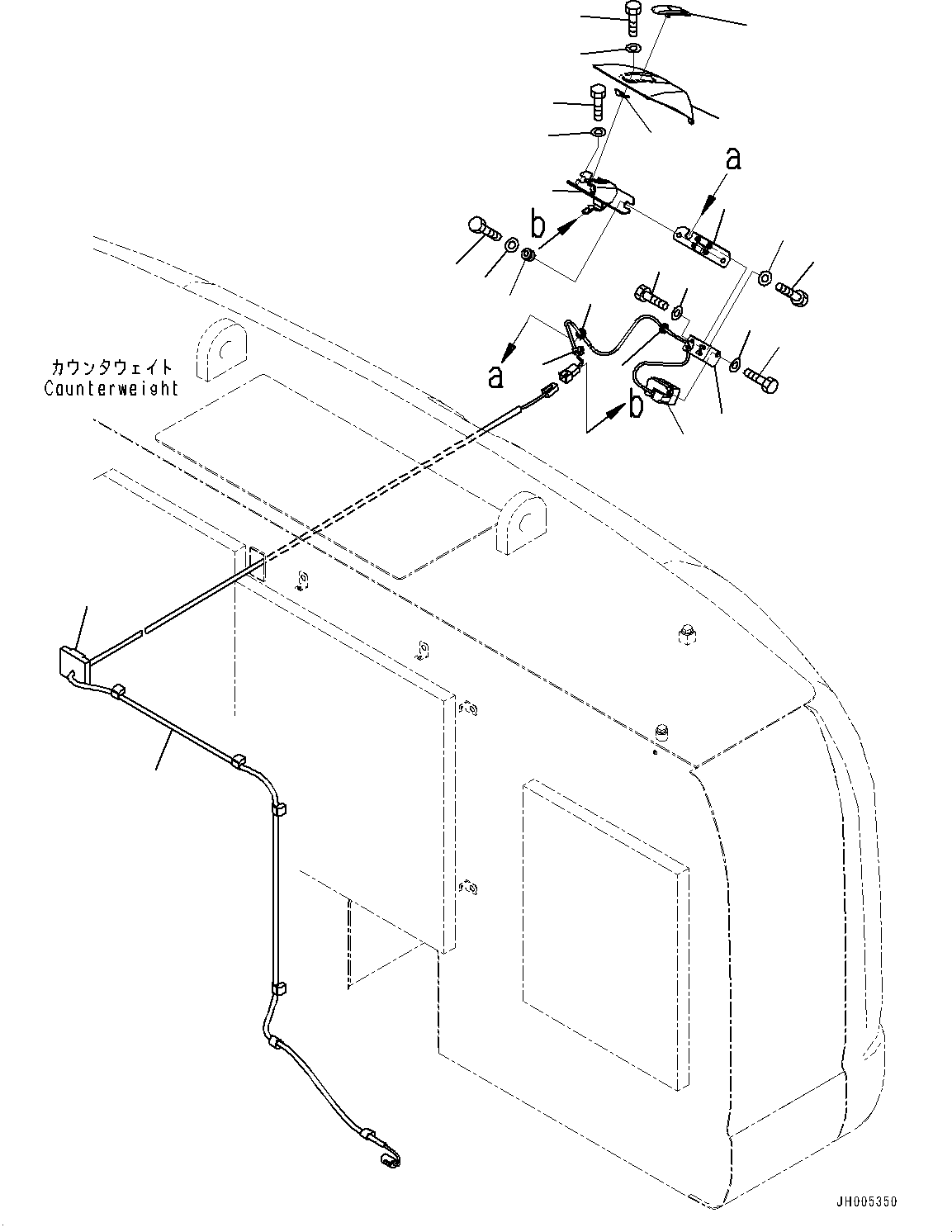 Excavators Komatsu / PC490LC-10 S/N 80001-UP(0000599C) / Rearview Camera, Center (#80001-)(E006001 : E0450-001001)