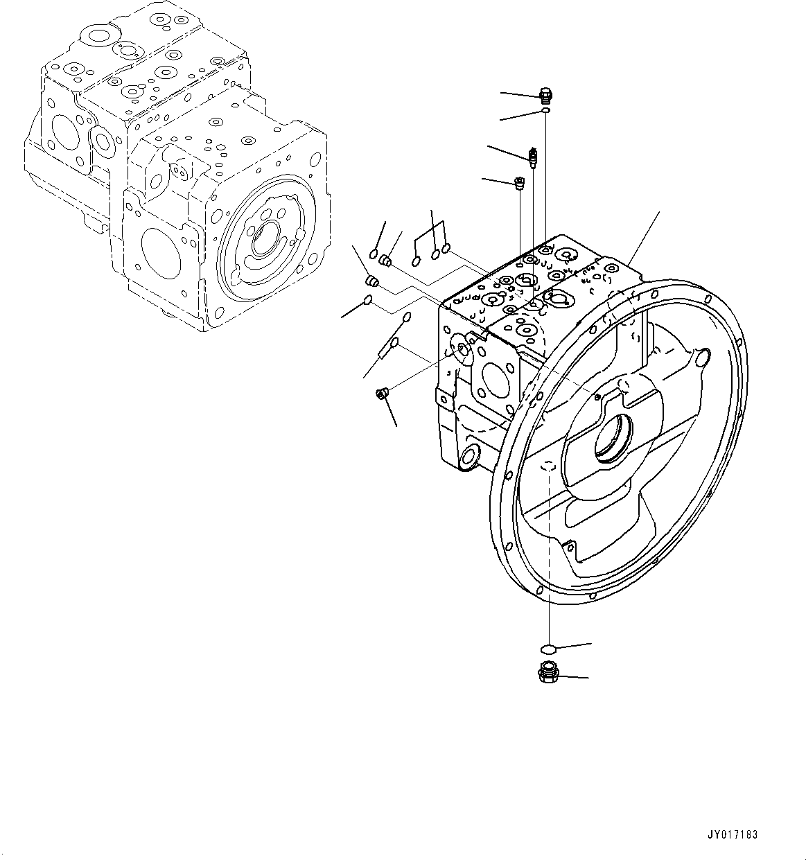 Excavators Komatsu / PC490LC-10 S/N 80001-UP(0000599C) / Suction Piping (#80001-)(H007001 : H0311-001001)
