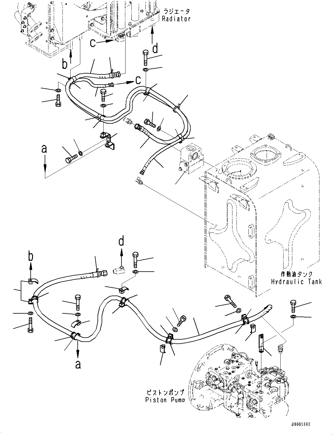 Excavators Komatsu / PC490LC-10 S/N 80001-UP(0000599C) / Pressure Switch Block (#80001-)(H027001 : H1833-001001)