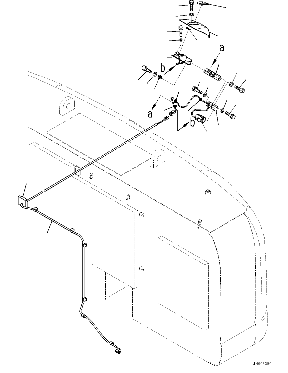 Excavators Komatsu / PC490LC-10 S/N 80001-UP(0000599C) / Rearview Camera, Center (#80001-)(E007001 : E0450-002001)