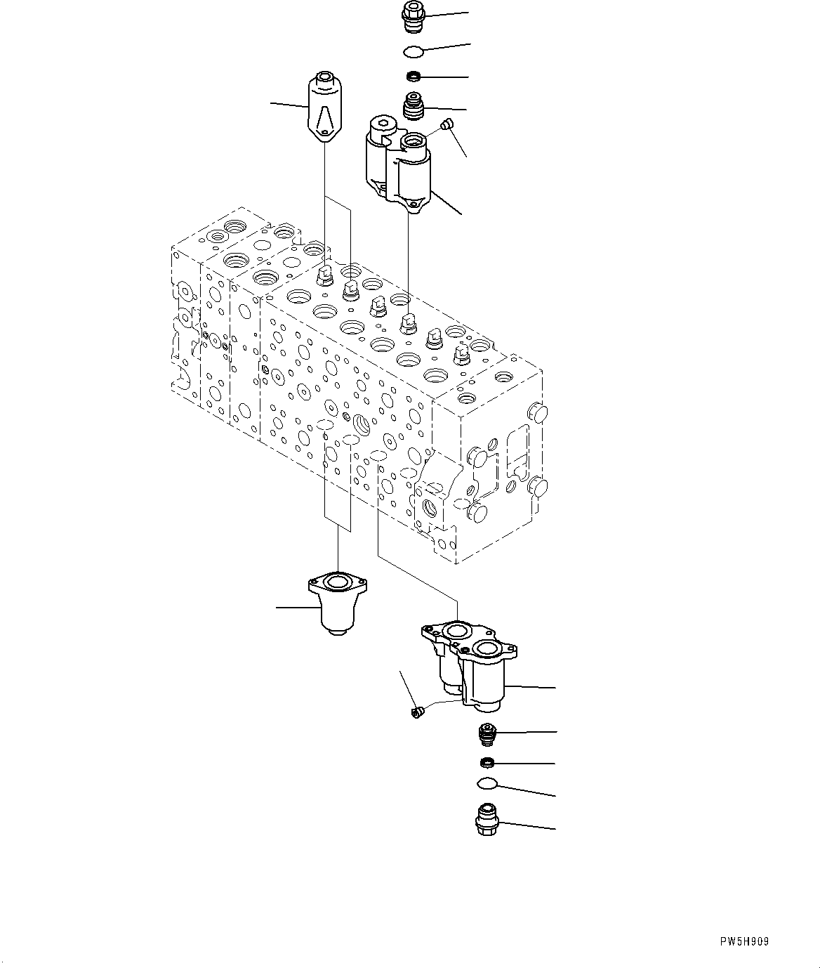 Excavators Komatsu / PC490LC-10 S/N 80001-UP(0000599C) / Control Valve, Inner Parts (2/24) (#80001-)(H003003 : H0120-002002)
