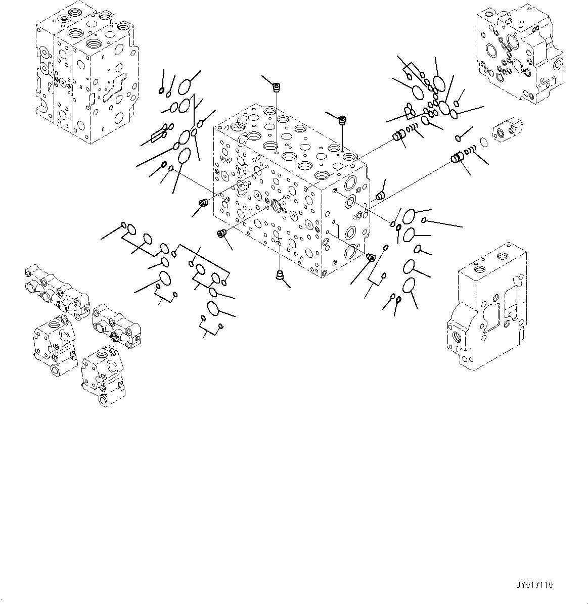 Excavators Komatsu / PC490LC-10 S/N 80001-UP(0000599C) / Control Valve, Inner Parts (4/24) (#80001-)(H003005 : H0120-002004)