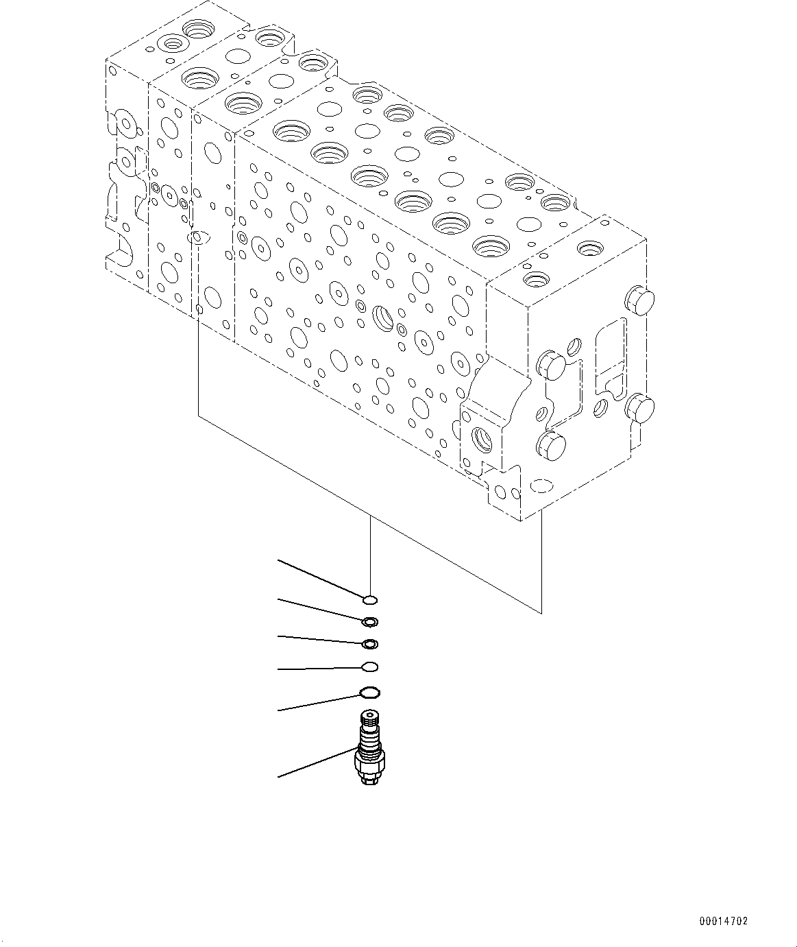 Excavators Komatsu / PC490LC-10 S/N 80001-UP(0000599C) / Control Valve, Inner Parts (8/24) (#80001-)(H003010 : H0120-002008)