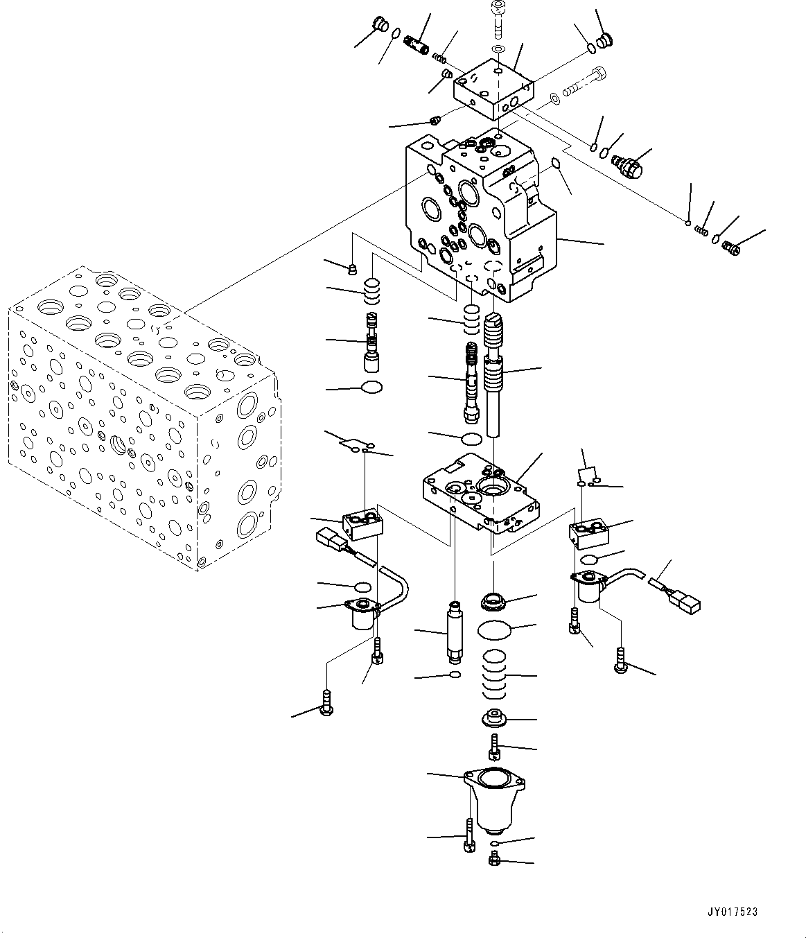 Excavators Komatsu / PC490LC-10 S/N 80001-UP(0000599C) / Control Valve, Inner Parts (13/24) (#80001-)(H002015 : H0120-001013)