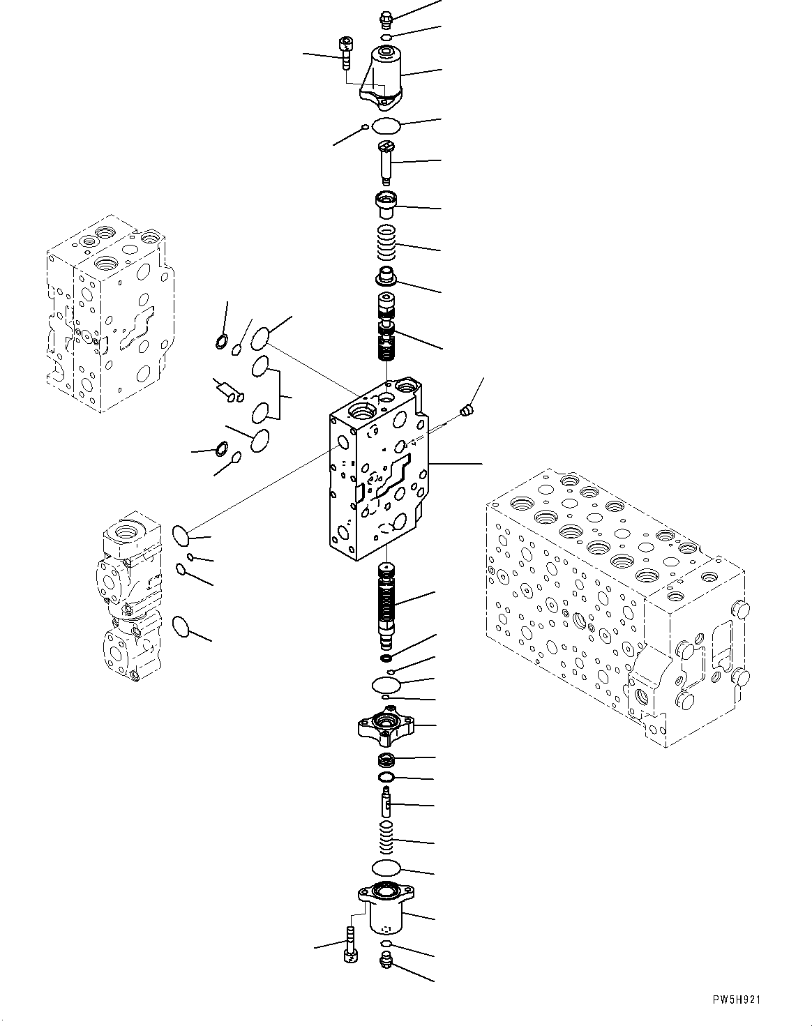 Excavators Komatsu / PC490LC-10 S/N 80001-UP(0000599C) / Control Valve, Inner Parts (15/24) (#80001-)(H003017 : H0120-002015)