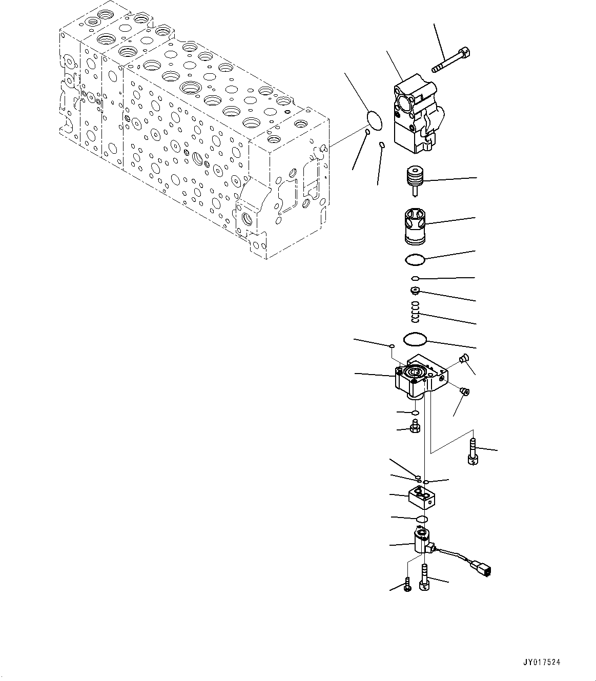 Excavators Komatsu / PC490LC-10 S/N 80001-UP(0000599C) / Control Valve, Inner Parts (17/24) (#80001-)(H003019 : H0120-002017)