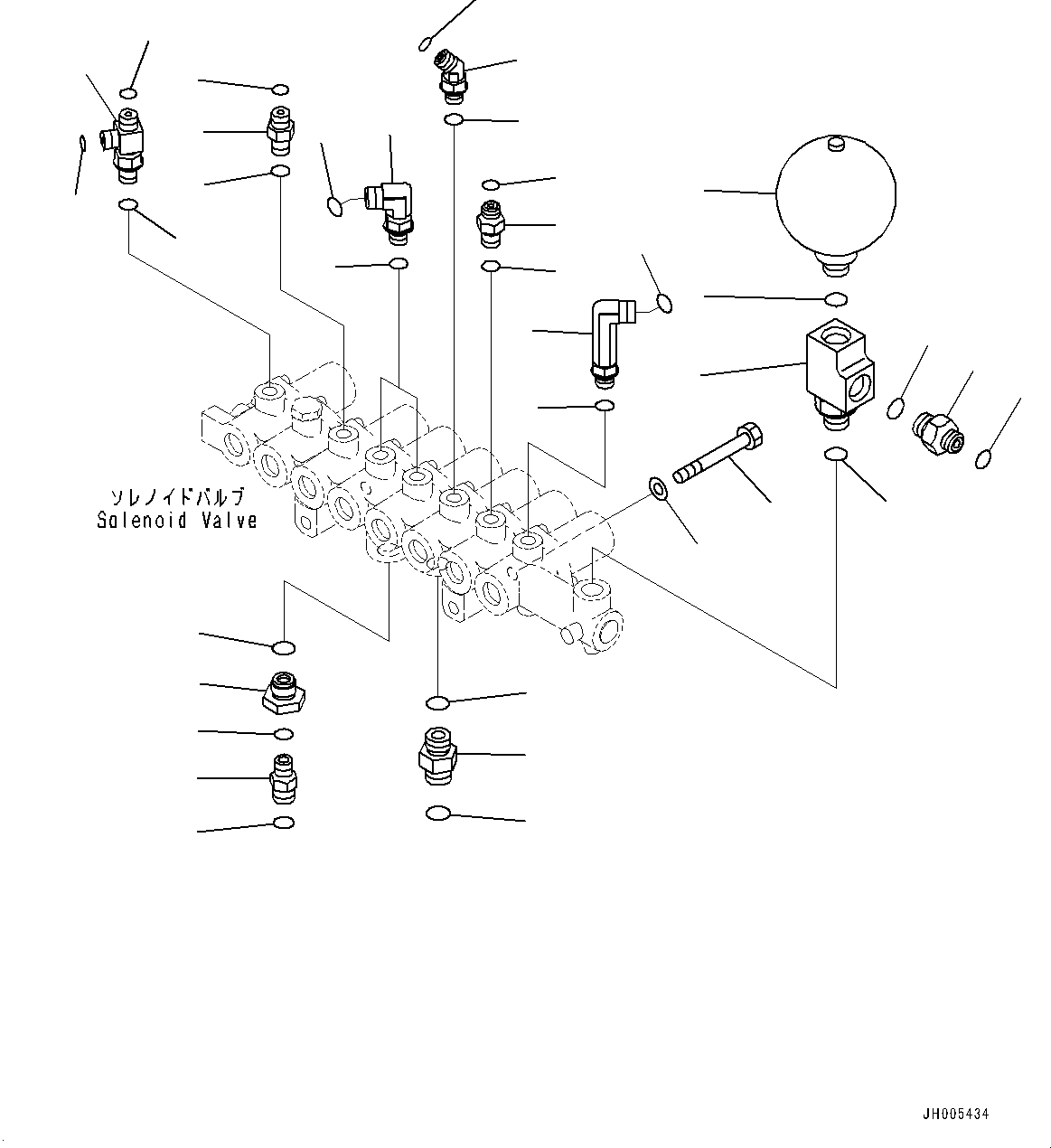 Excavators Komatsu / PC490LC-10 S/N 80001-UP(0000599C) / Solenoid Valve, Related Parts (#80001-)(H025003 : H1831-001002)
