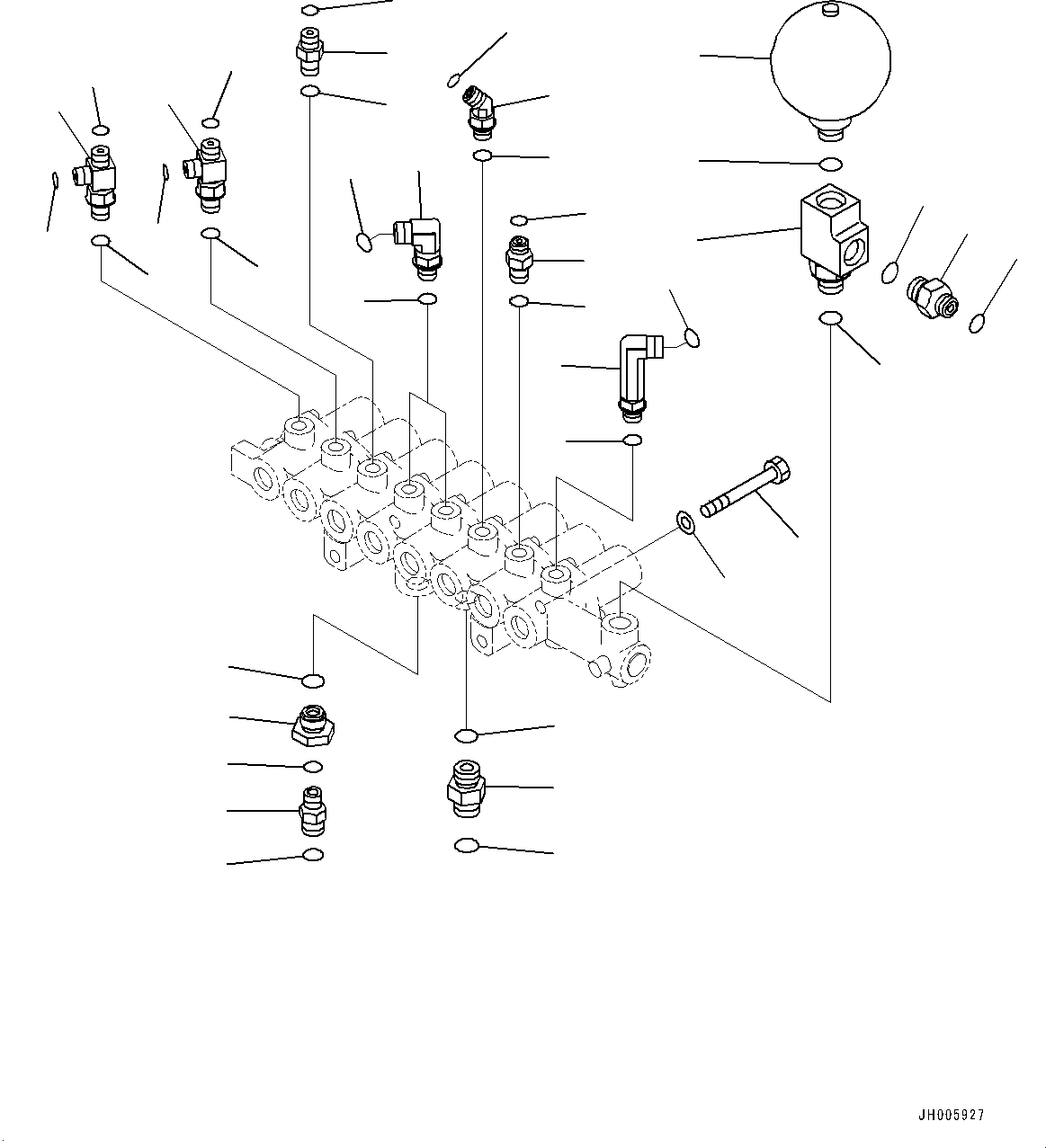 Excavators Komatsu / PC490LC-10 S/N 80001-UP(0000599C) / Solenoid Valve, Related Parts (#80001-)(H026003 : H1831-002002)