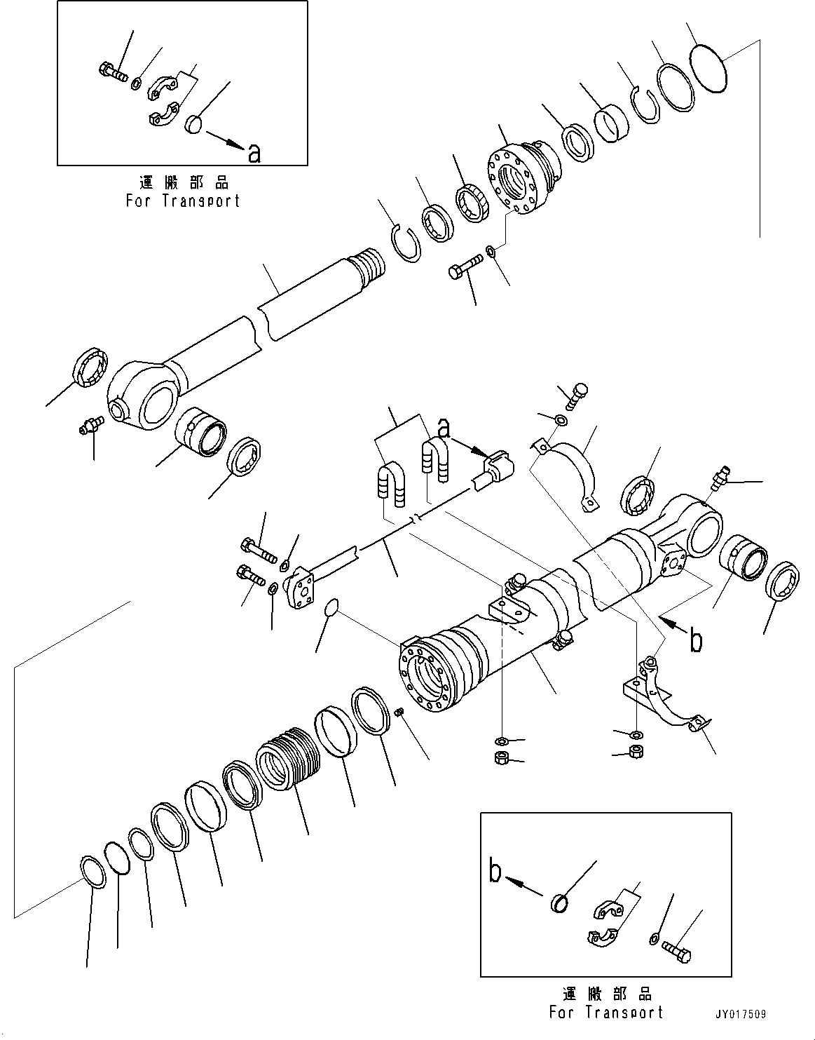 Excavators Komatsu / PC240LC-10 S/N 90001-UP(0000600C) / Arm, Bucket Cylinder (#90001-)(T008002 : T1200-005002)