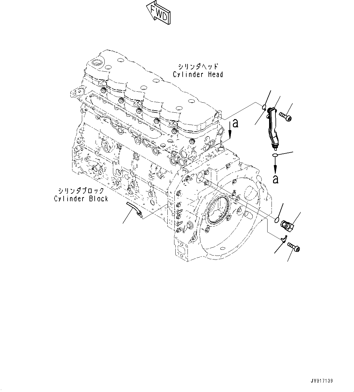 Komatsu parts book diagram for SAA6D107E-2B S/N 26600006-UP (For PC290LC-10): BREATHER RELATED PARTS (#26600005-)