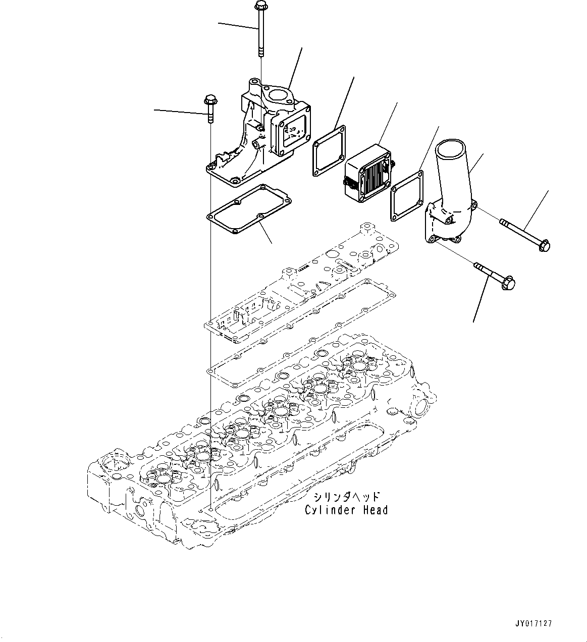 Komatsu parts book diagram for SAA6D107E-2B S/N 26600006-UP (For PC290LC-10): AIR INTAKE CONNECTOR (#26600005-)