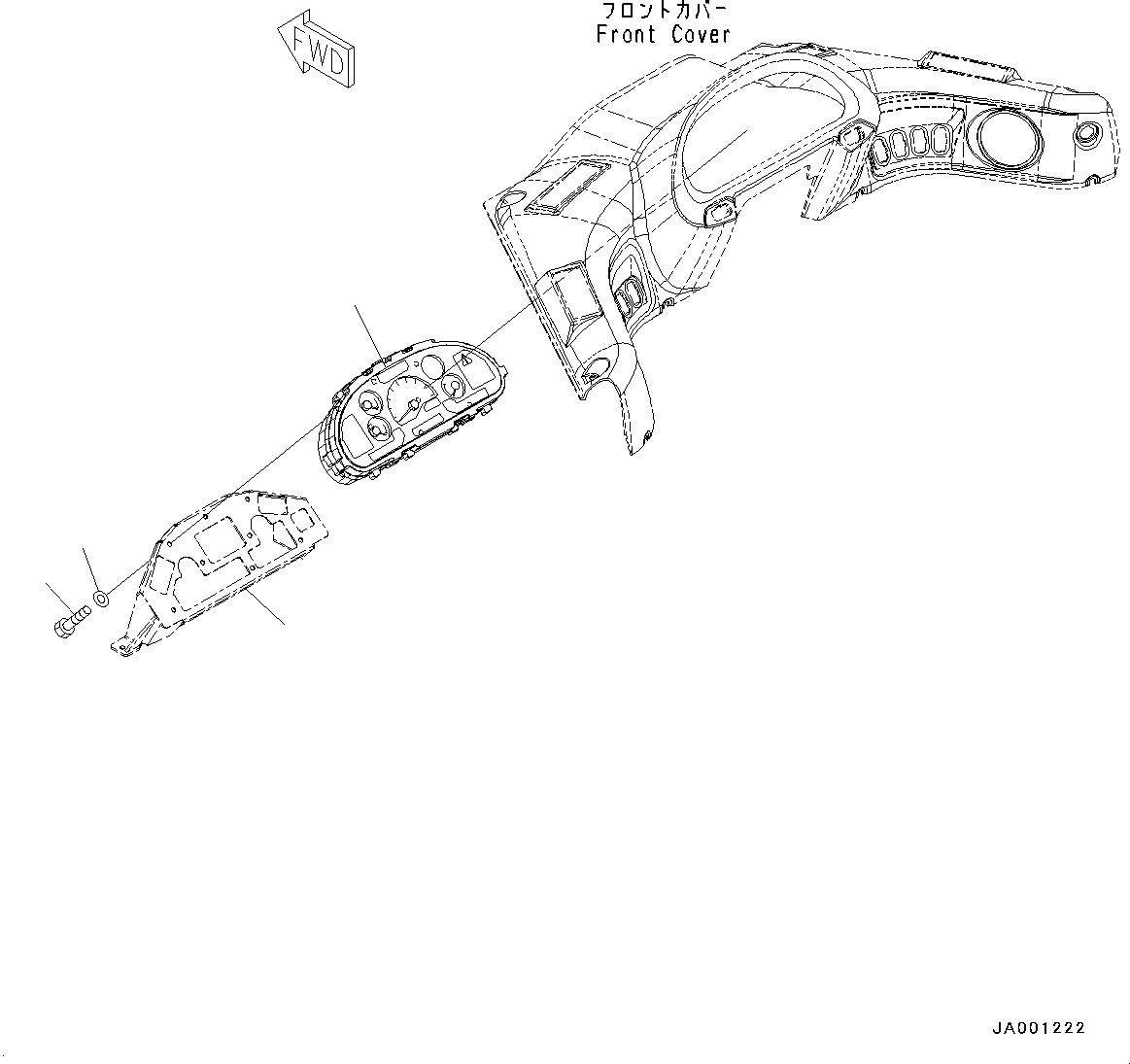 Wheel Loaders Komatsu / WA250PZ-6 S/N 75896-UP (FOR KAL (Chassis only))(0000610C) / ROPS Cab and Floor Frame Group, Floor, Wiring Harness (2/3) (#77807-)(K002031 : K0210-009028A)