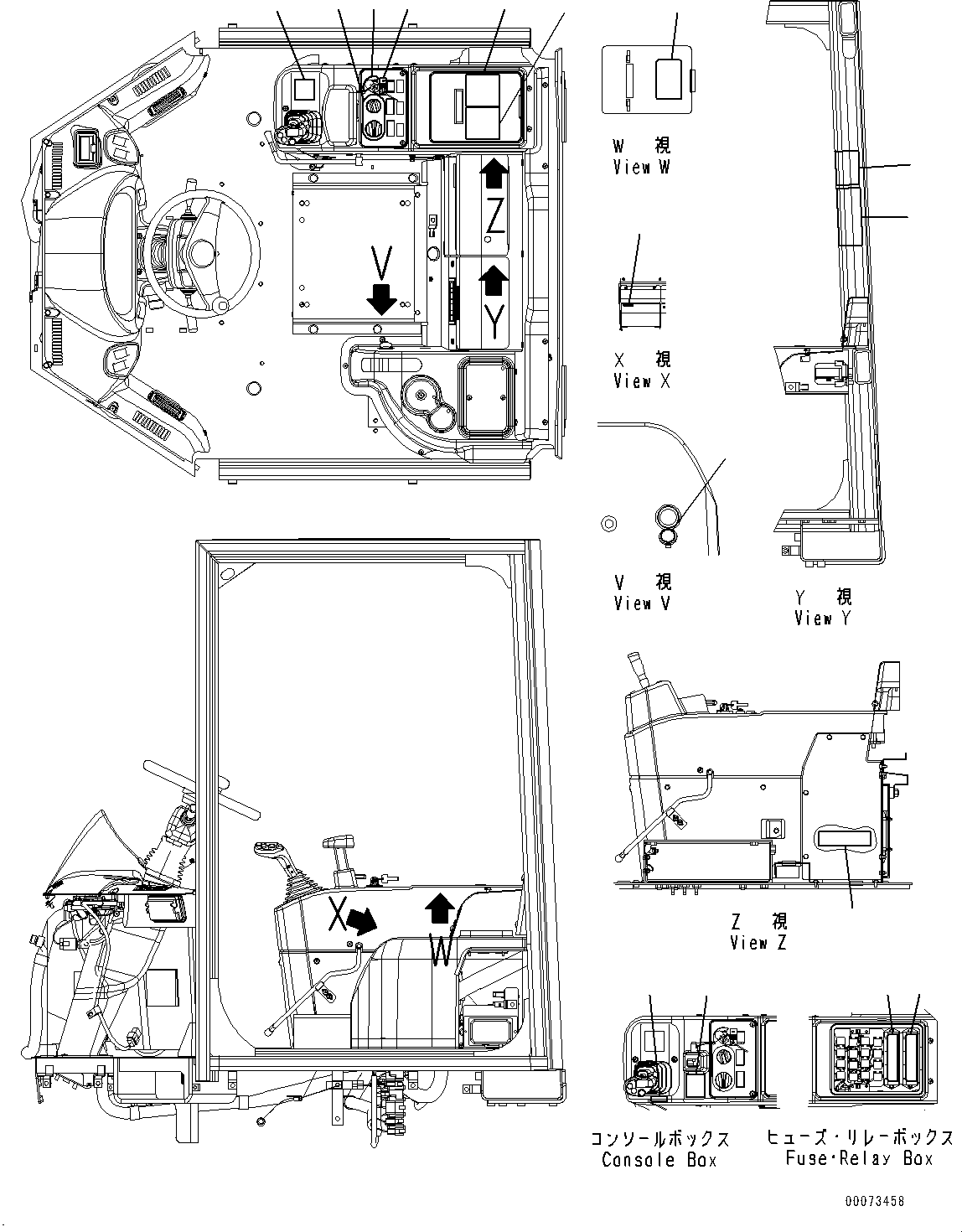 Wheel Loaders Komatsu / WA250PZ-6 S/N 75896-UP (FOR KAL (Chassis only))(0000610C) / Marks and Plates, Interior (#75896-)(U001002 : U0100-009002)