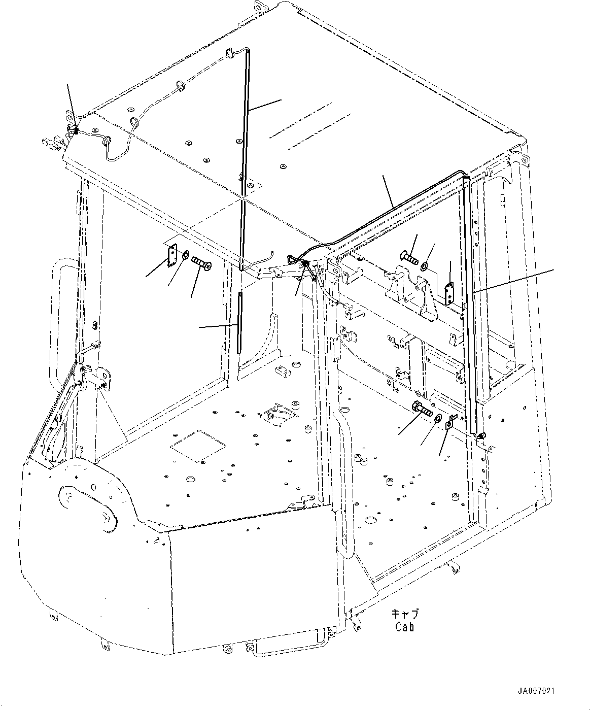 Wheel Loaders Komatsu / WA250PZ-6 S/N 75896-UP (FOR KAL (Chassis only))(0000610C) / ROPS Cab and Floor Frame Group, Transceiver Radio (#75896-)(K002042 : K0210-009037)