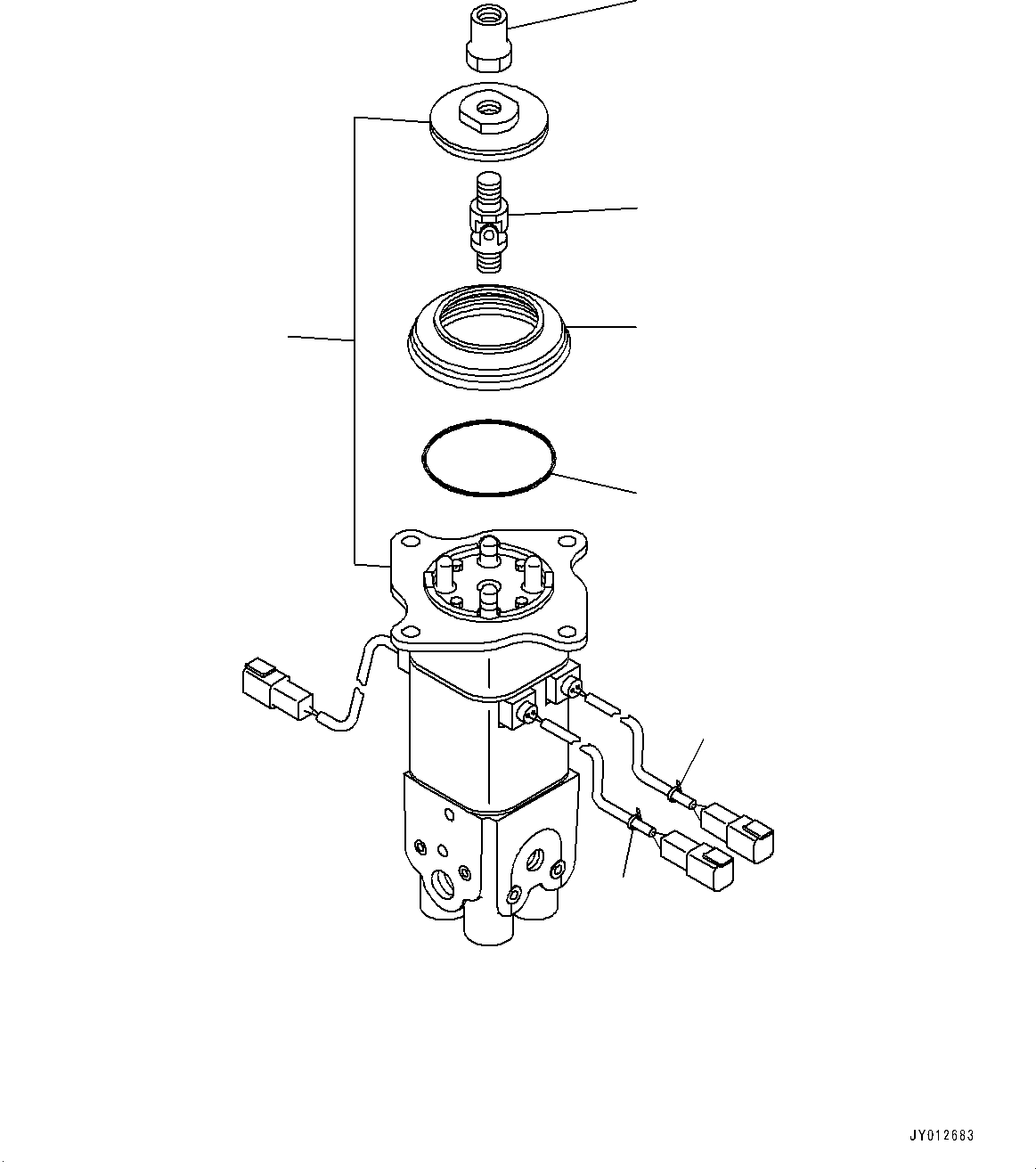 Wheel Loaders Komatsu / WA250PZ-6 S/N 75896-UP (FOR KAL (Chassis only))(0000610C) / Loader Control Unit, PPC Valve for Work Equipment (1/2) (#75750-)(K005001 : K4202-015001)