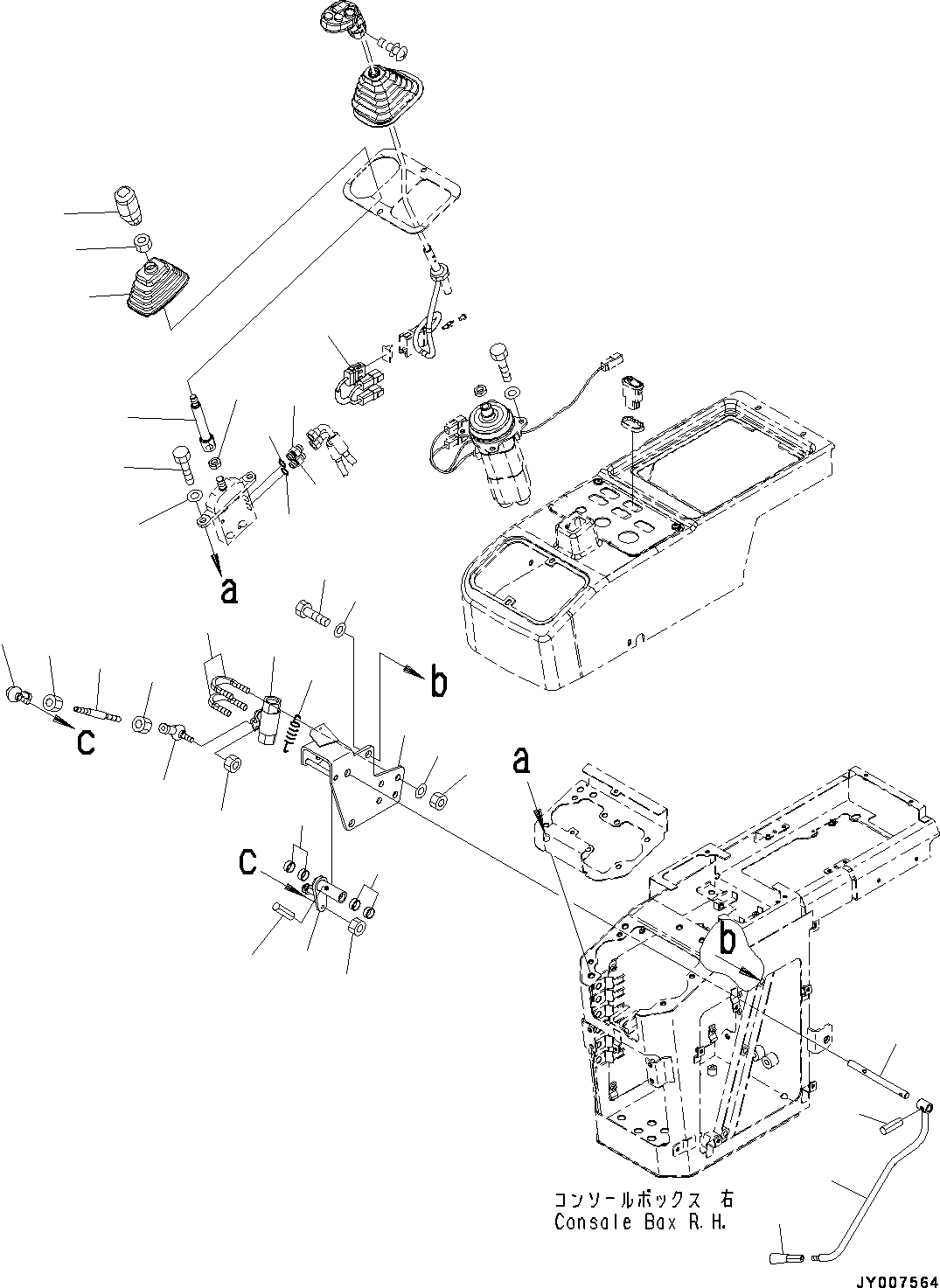 Wheel Loaders Komatsu / WA250PZ-6 S/N 75896-UP (FOR KAL (Chassis only))(0000610C) / Loader Control Unit, PPC Valve for Work Equipment (2/2) (#75750-)(K005004 : K4202-015004)