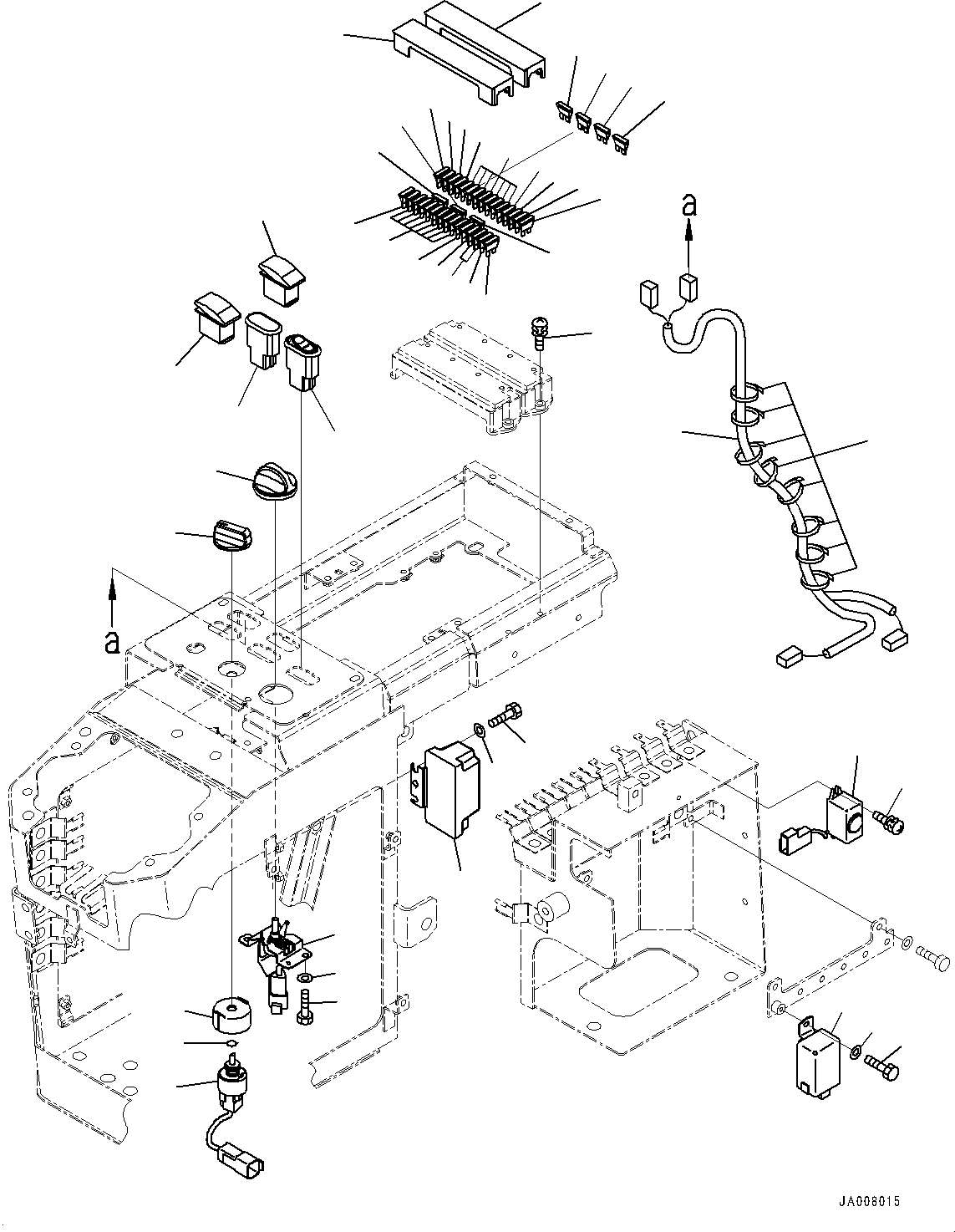 Wheel Loaders Komatsu / WA250PZ-6 S/N 75896-UP (FOR KAL (Chassis only))(0000610C) / Loader Control Unit, Electric Parts (#75750-)(K005009 : K4202-015008)