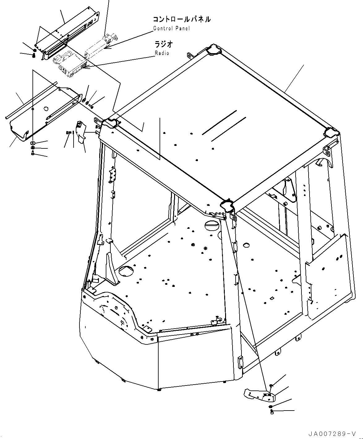 Wheel Loaders Komatsu / WA430-6 S/N 65562-UP (FOR KAL (Chassis only))(0000611C) / ROPS Cab, Body (#65562-66038)(K003001 : K0210-033001)