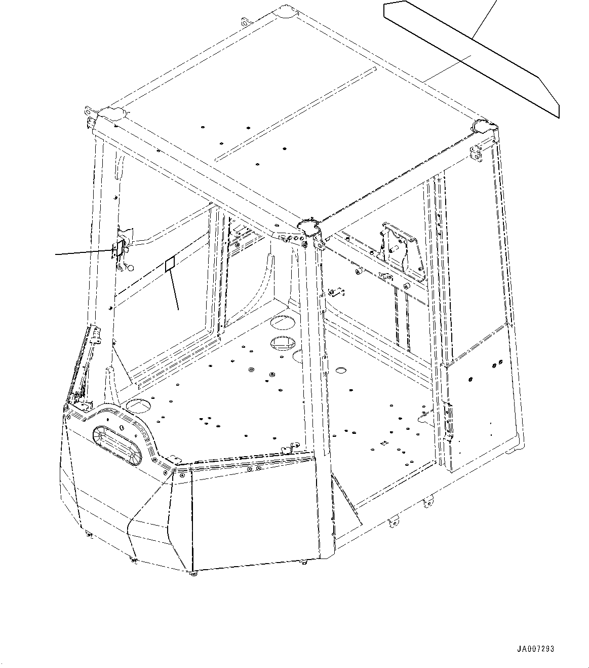 Wheel Loaders Komatsu / WA430-6 S/N 65562-UP (FOR KAL (Chassis only))(0000611C) / ROPS Cab, Mark and Plate (#66039-)(K004013 : K0210-074013)