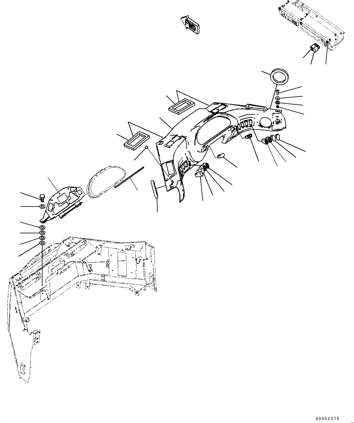 Wheel Loaders Komatsu / WA430-6 S/N 65562-UP (FOR KAL (Chassis only))(0000611C) / ROPS Cab, Front Cover (#66039-)(K004014 : K0210-074014)