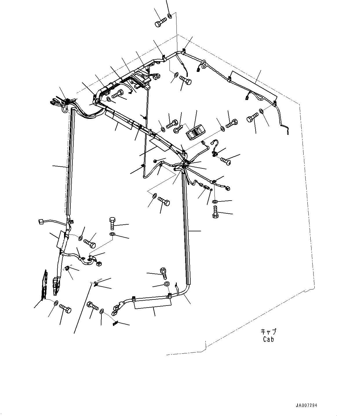 Wheel Loaders Komatsu / WA430-6 S/N 65562-UP (FOR KAL (Chassis only))(0000611C) / ROPS Cab, Wiring Harness (#65562-66038)(K001015 : K0210-034015)