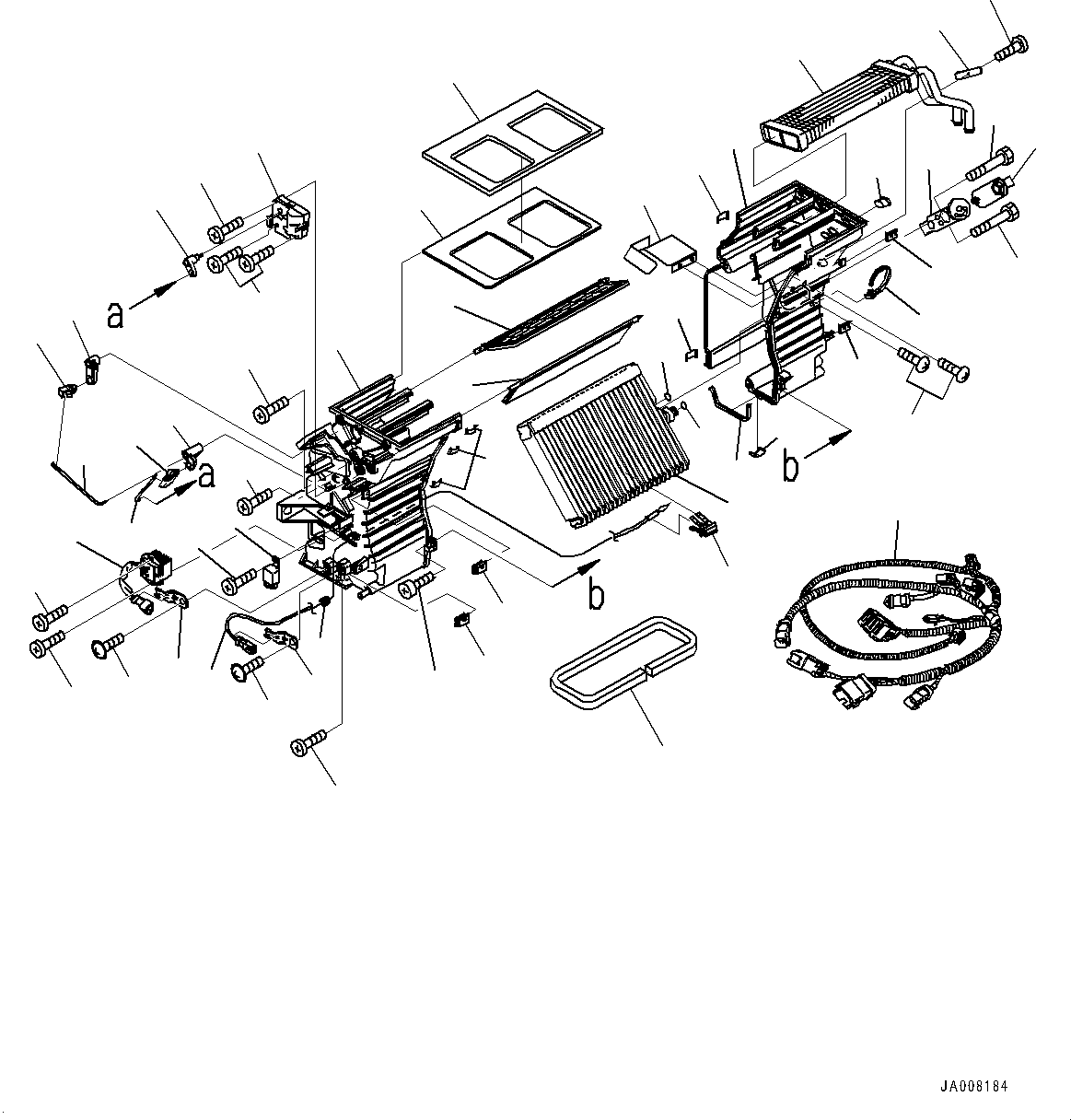 Wheel Loaders Komatsu / WA430-6 S/N 65562-UP (FOR KAL (Chassis only))(0000611C) / ROPS Cab, Inner Parts, Air Conditioner and Heater (#65562-66038)(K003019 : K0210-033019)