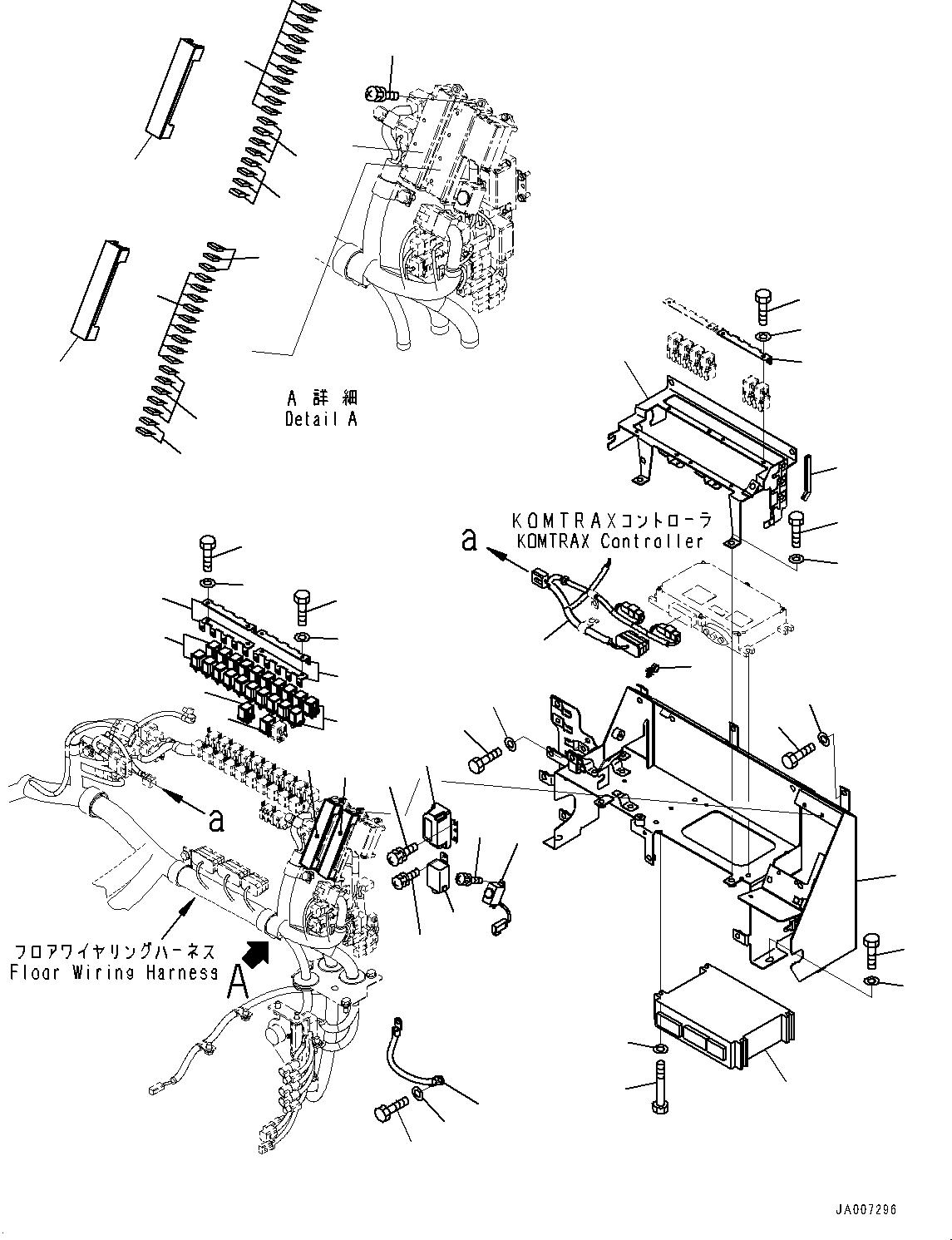 Wheel Loaders Komatsu / WA430-6 S/N 65562-UP (FOR KAL (Chassis only))(0000611C) / ROPS Cab, Tee and Union (#65562-66038)(K001037 : K0210-034035)