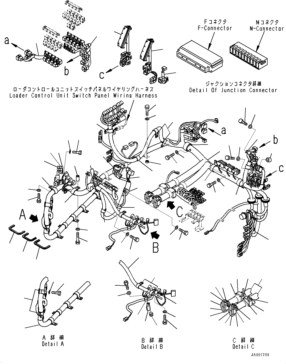 Wheel Loaders Komatsu / WA430-6 S/N 65562-UP (FOR KAL (Chassis only))(0000611C) / ROPS Cab, Electric Parts (#65562-66038)(K003039 : K0210-033037)