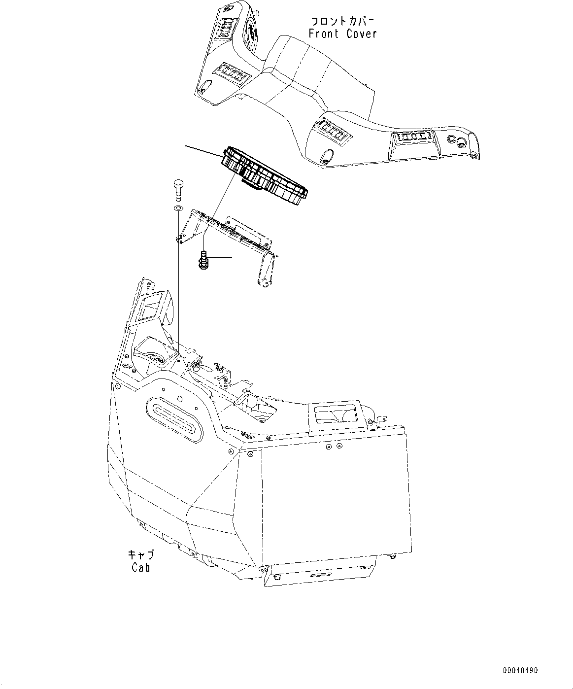 Wheel Loaders Komatsu / WA430-6 S/N 65562-UP (FOR KAL (Chassis only))(0000611C) / ROPS Cab, Brake Control Valve (#66039-)(K004040 : K0210-074040)