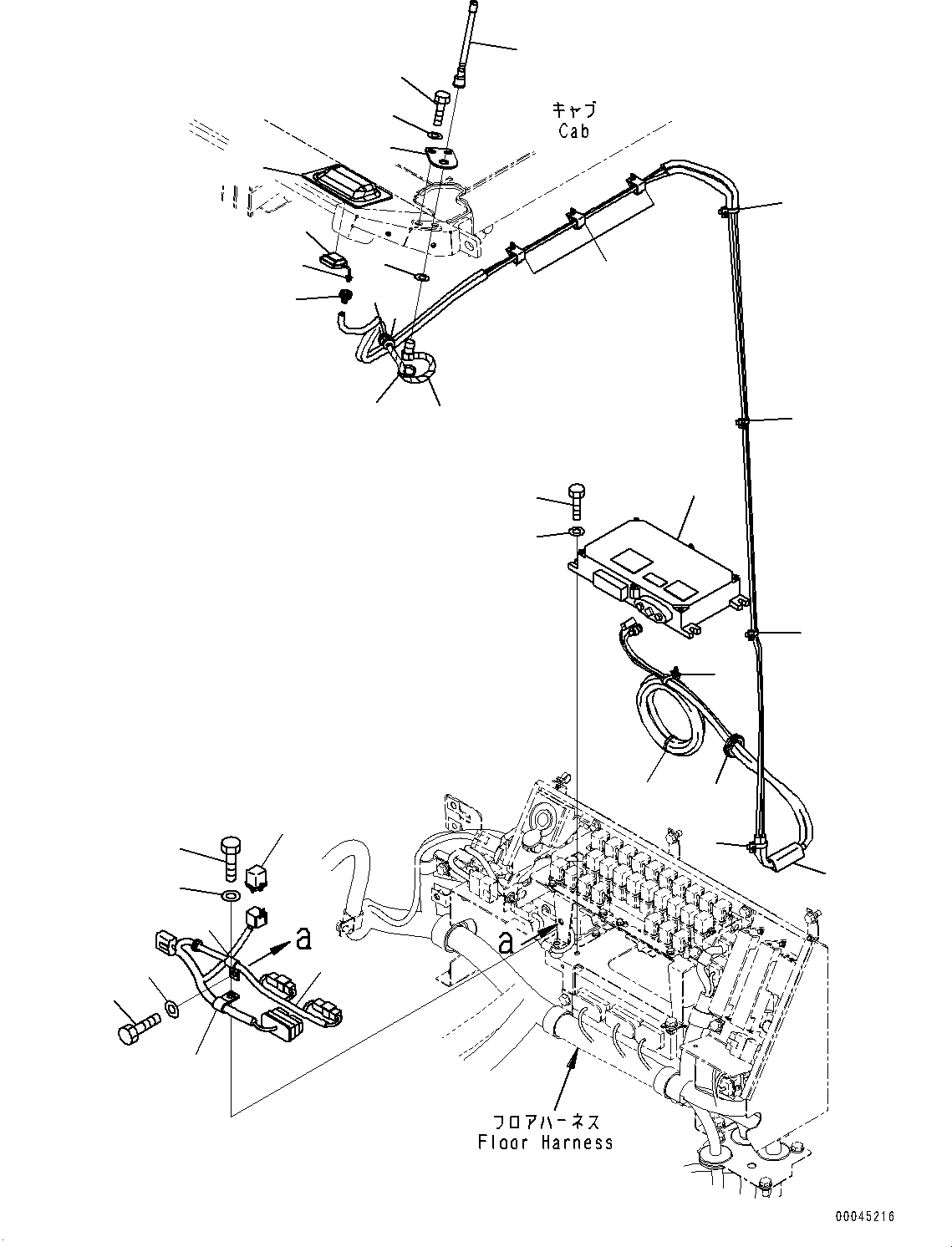 Wheel Loaders Komatsu / WA430-6 S/N 65562-UP (FOR KAL (Chassis only))(0000611C) / ROPS Cab, Heater Piping (#65759-66038)(K001045 : K0210-034043)