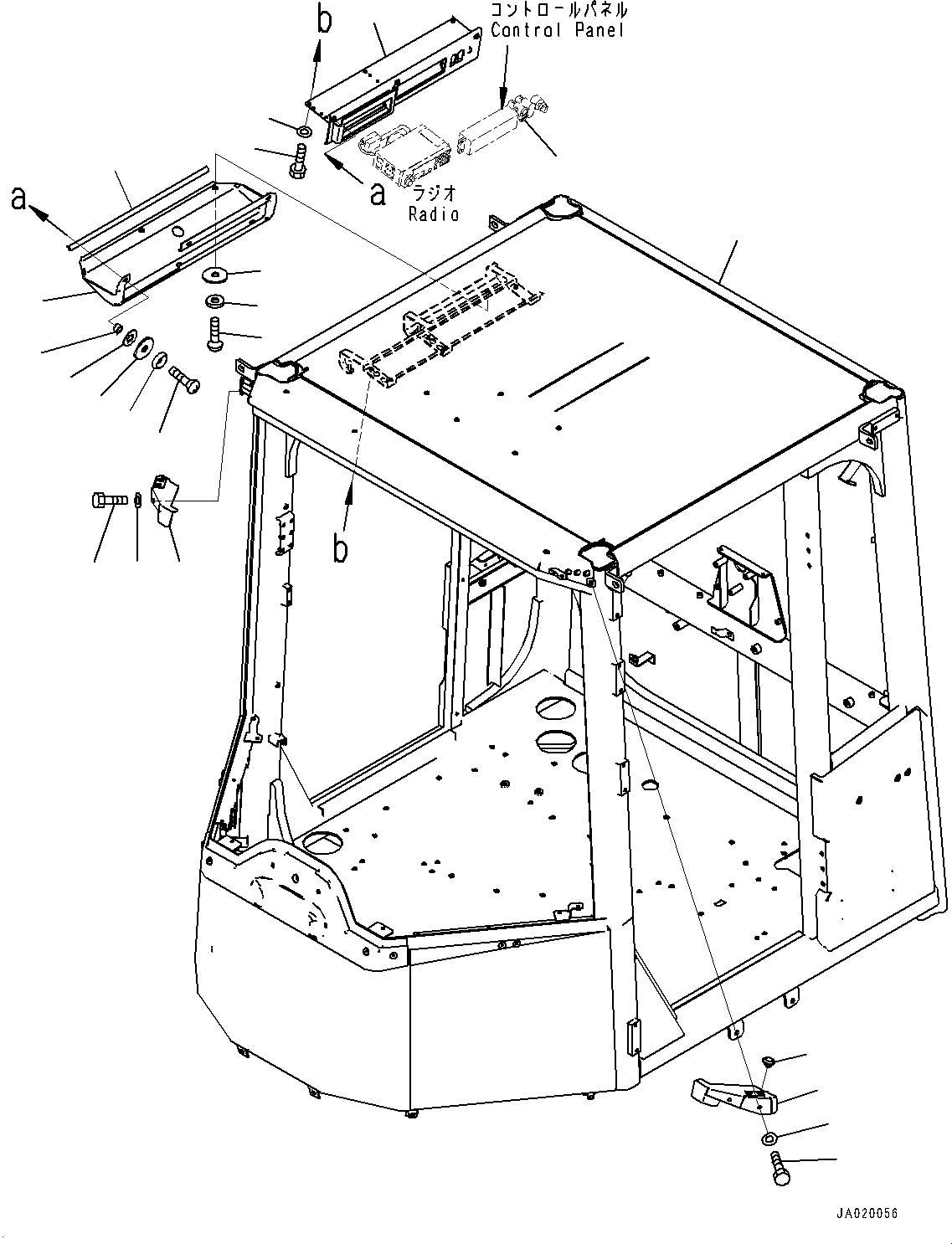 Wheel Loaders Komatsu / WA430-6 S/N 65562-UP (FOR KAL (Chassis only))(0000611C) / ROPS Cab, Body (#66039-)(K004001 : K0210-074001)