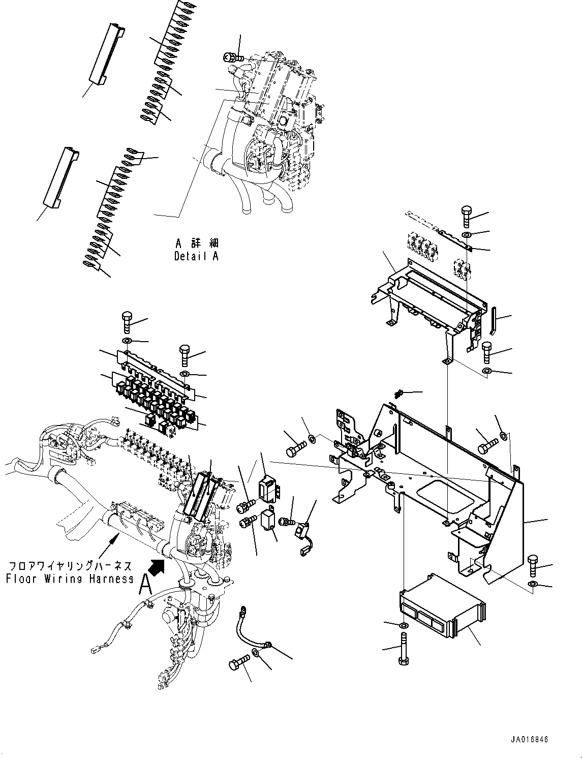 Wheel Loaders Komatsu / WA430-6 S/N 65562-UP (FOR KAL (Chassis only))(0000611C) / ROPS Cab, Electric Parts (#66039-)(K004037 : K0210-074037)