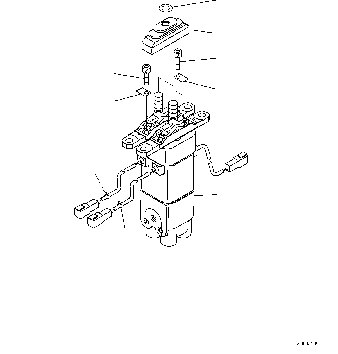 Wheel Loaders Komatsu / WA430-6 S/N 65562-UP (FOR KAL (Chassis only))(0000611C) / Loader Control Unit, Pilot Valve (1/2) (#65562-)(K007002 : K4202-024002)