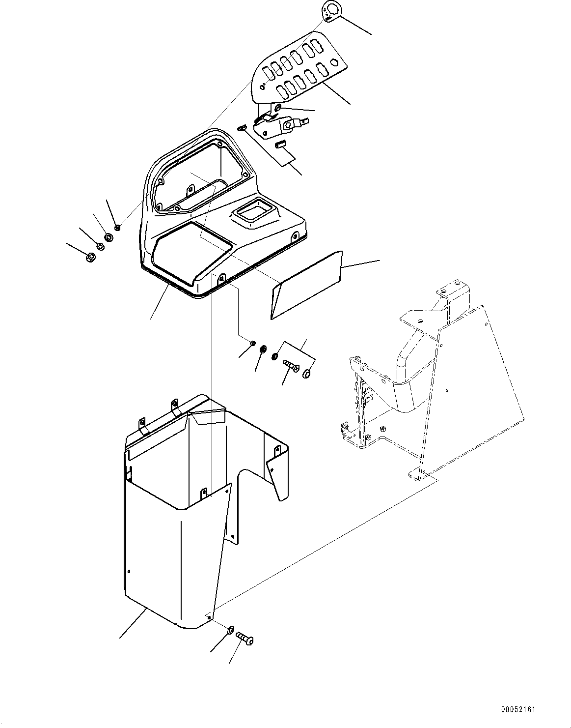 Wheel Loaders Komatsu / WA430-6 S/N 65562-UP (FOR KAL (Chassis only))(0000611C) / Loader Control Unit, Cover (#65562-)(K007006 : K4202-024006)