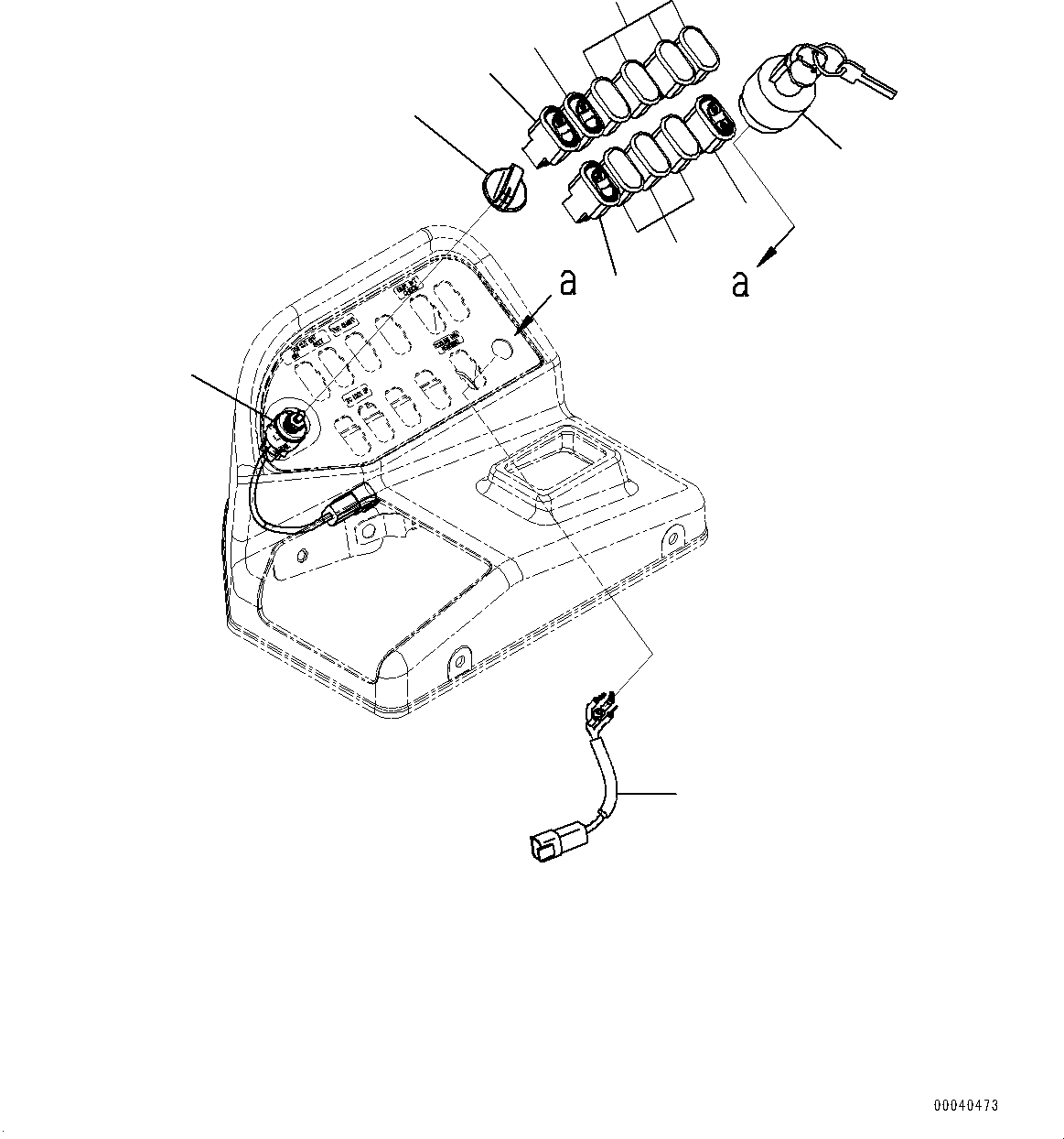Wheel Loaders Komatsu / WA430-6 S/N 65562-UP (FOR KAL (Chassis only))(0000611C) / Loader Control Unit, Switch Box (#65562-)(K007011 : K4202-024011)