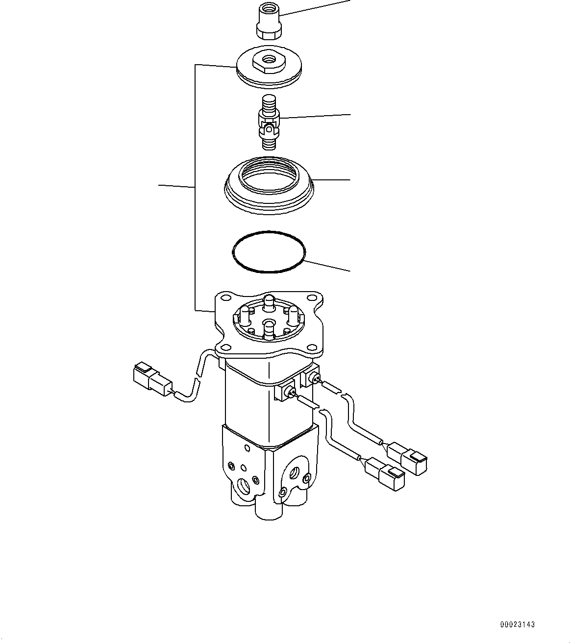 Wheel Loaders Komatsu / WA430-6 S/N 65562-UP (FOR KAL (Chassis only))(0000611C) / Loader Control Unit, Pilot Valve (1/2) (#65501-)(K008002 : K4202-027002)
