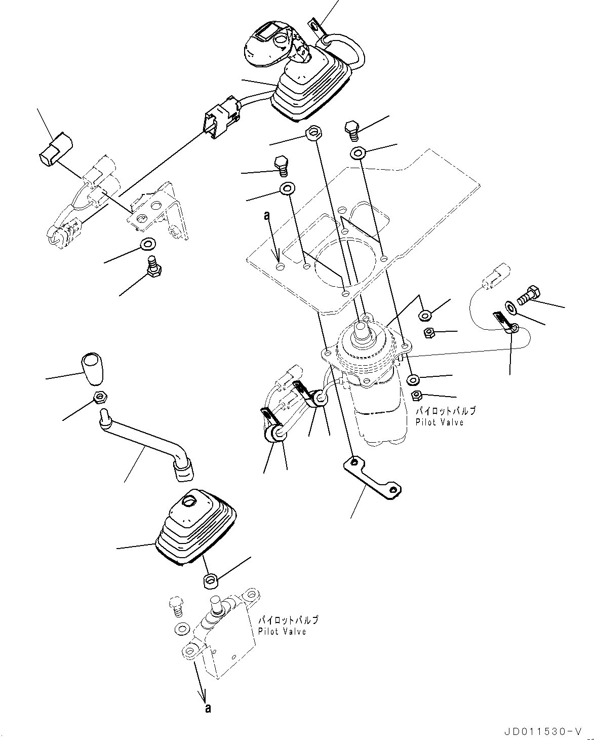 Wheel Loaders Komatsu / WA430-6 S/N 65562-UP (FOR KAL (Chassis only))(0000611C) / Loader Control Unit, Lever (#65501-)(K008003 : K4202-027003)
