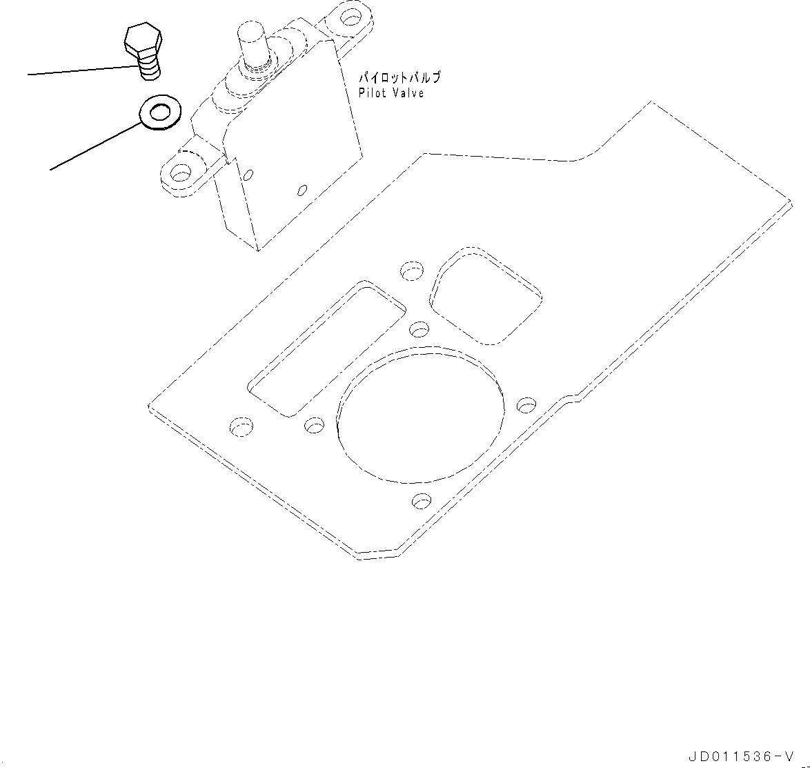 Wheel Loaders Komatsu / WA430-6 S/N 65562-UP (FOR KAL (Chassis only))(0000611C) / Loader Control Unit, Pilot Valve Mounting (#65501-)(K008005 : K4202-027005)