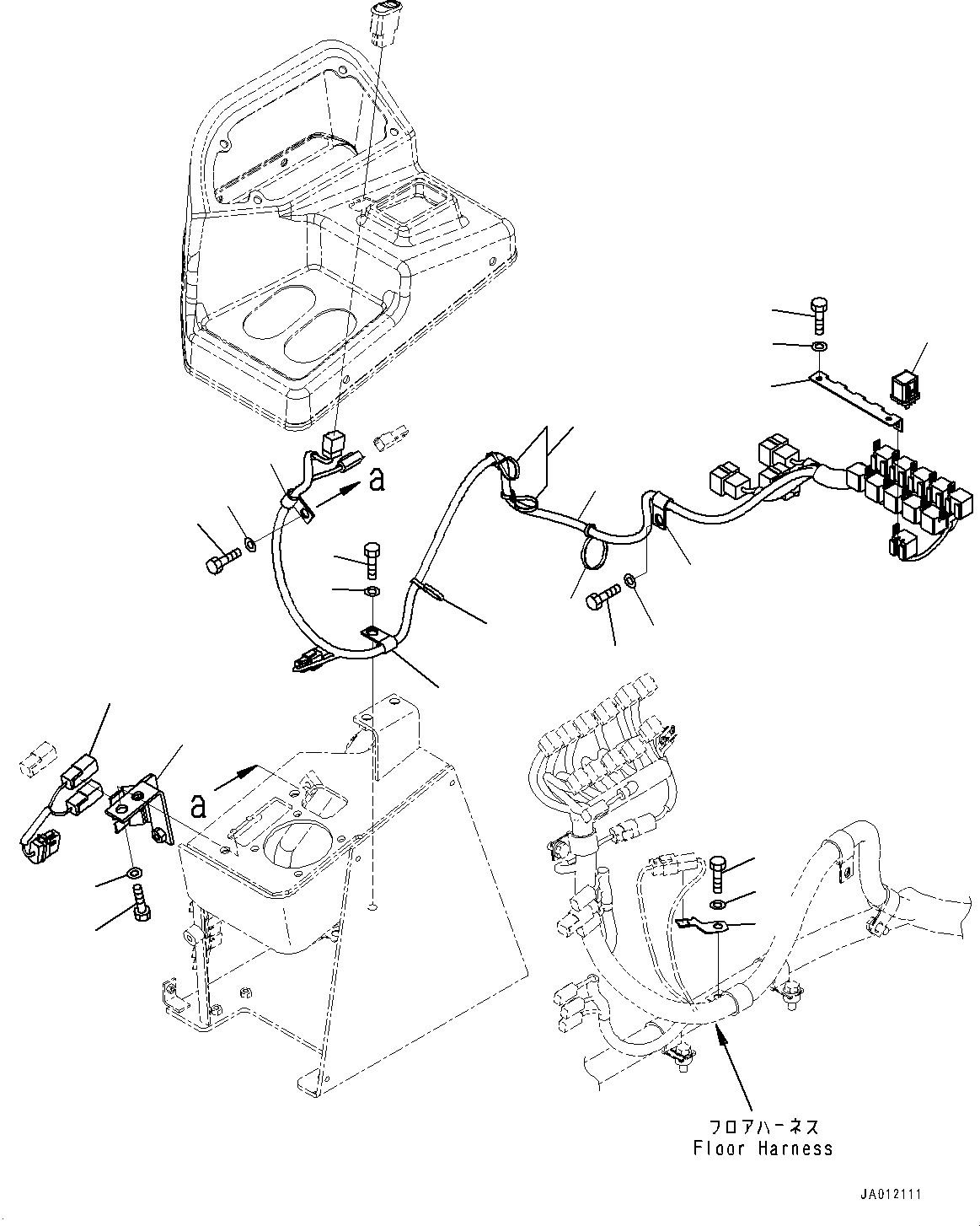 Wheel Loaders Komatsu / WA430-6 S/N 65562-UP (FOR KAL (Chassis only))(0000611C) / Loader Control Unit, Wiring Harness (#65501-)(K008006 : K4202-027006)