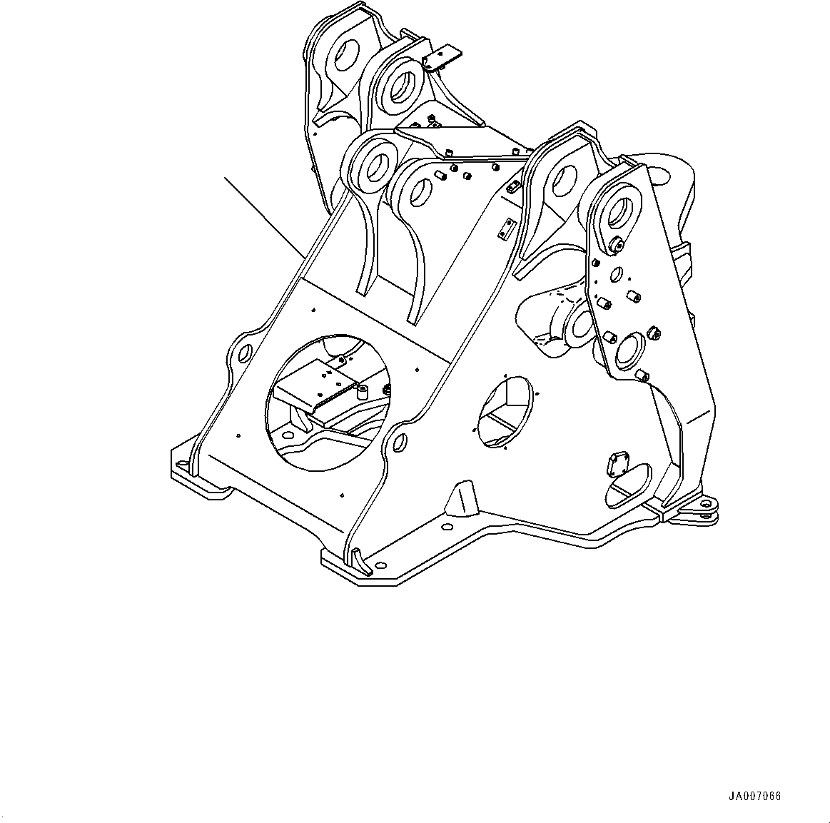 Wheel Loaders Komatsu / WA500-6 S/N 55425-UP (FOR KAL (Chassis only))(0000616C) / Front Frame (#55425-)(J001001 : J4110-005001)
