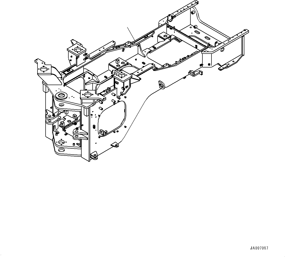 Wheel Loaders Komatsu / WA500-6 S/N 55425-UP (FOR KAL (Chassis only))(0000616C) / Rear Frame (#55425-)(J002001 : J4120-011001)