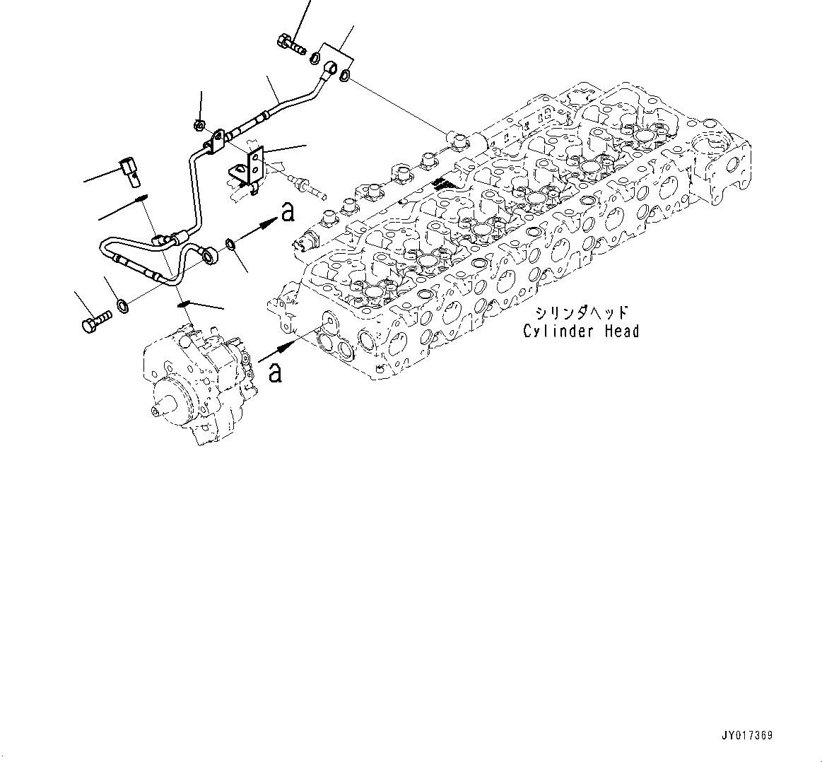Engines Komatsu / SAA6D107E-2C S/N 26600007-UP (For WA380-7)(0000619C) / Fuel Injection Piping Cover (#26600007-)(D009001 : AFS20-001001)