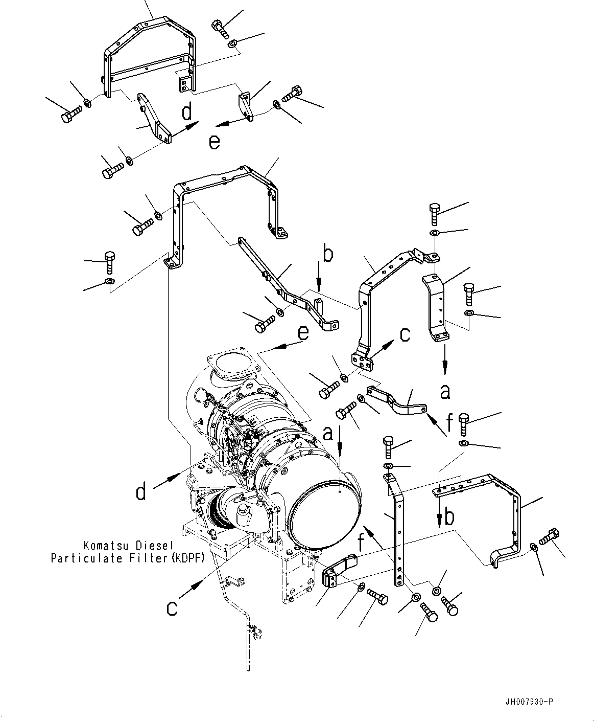 Bulldozers Komatsu / D155AX-7 S/N 90001-UP(0000628C) / Engine Mounting, (2/5) (#90001-)(B002002 : B0100-002002)
