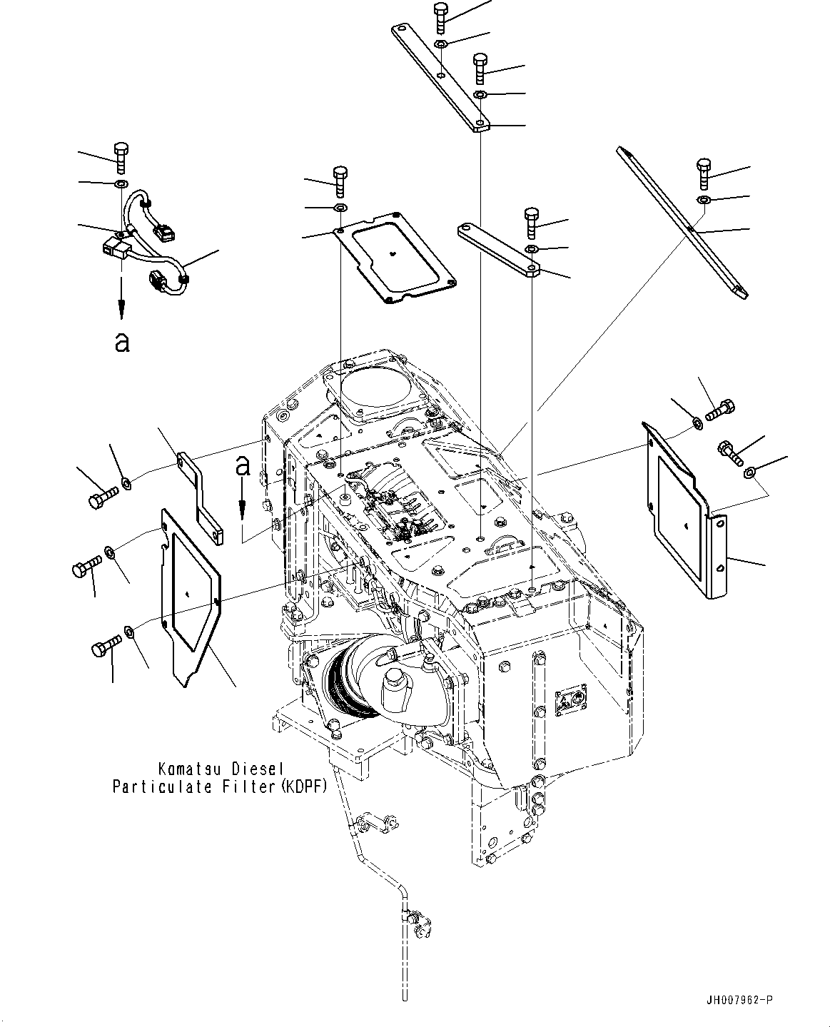Bulldozers Komatsu / D155AX-7 S/N 90001-UP(0000628C) / Engine Mounting, (4/5) (#90001-)(B002004 : B0100-002004)