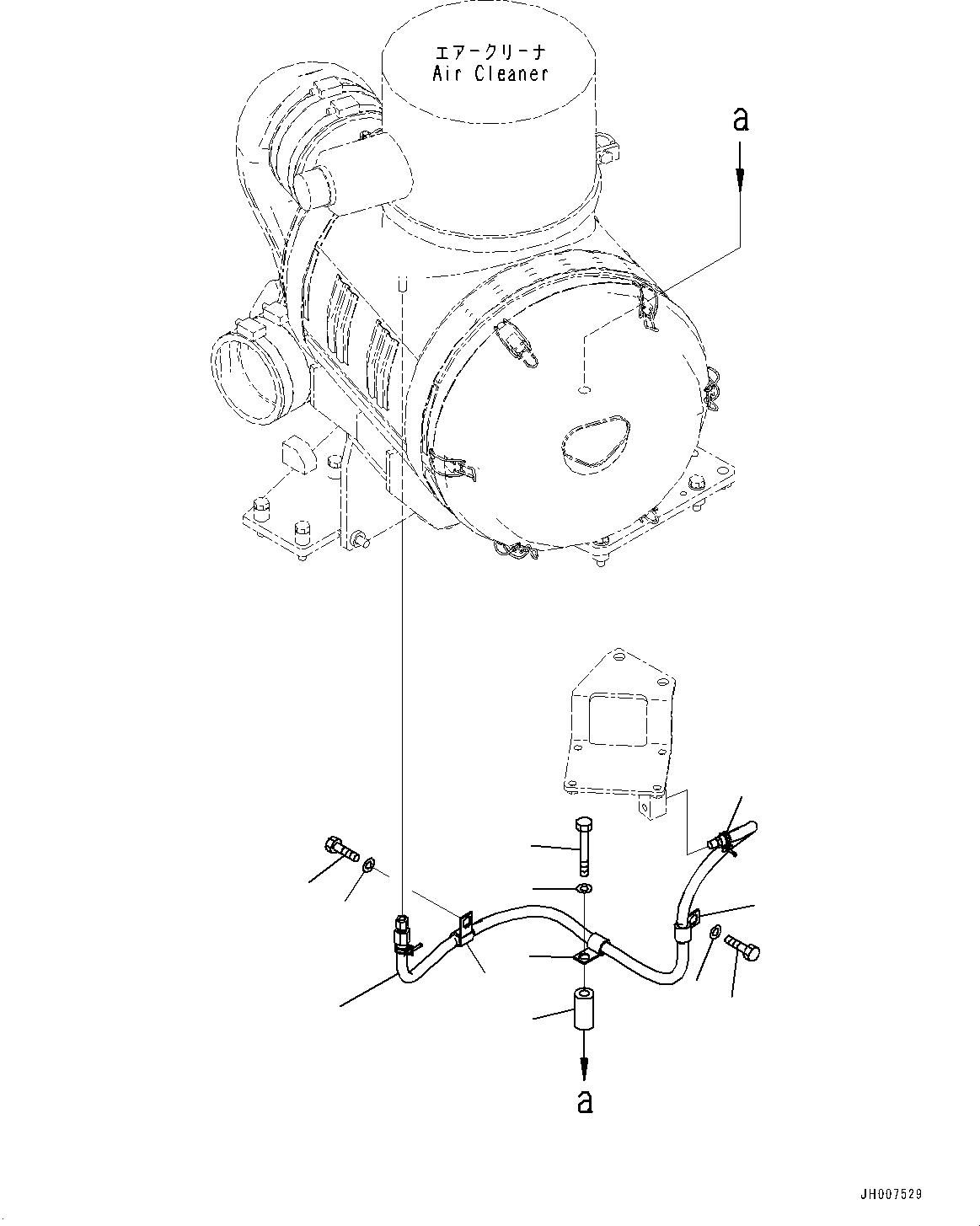 Bulldozers Komatsu / D155AX-7 S/N 90001-UP(0000628C) / Engine Wiring Harness, Hose (#90001-)(B004005 : B0500-001004)