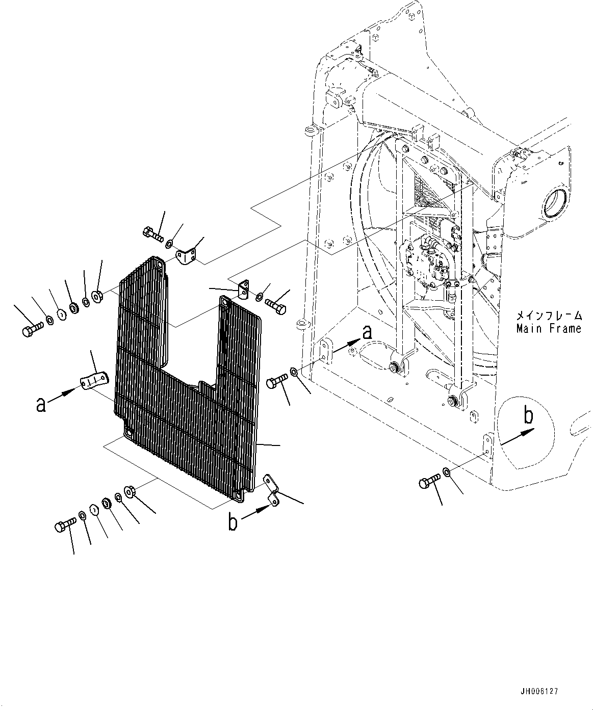 Bulldozers Komatsu / D155AX-7 S/N 90001-UP(0000628C) / Cooling Fan Guard (#90001-)(C008001 : C0310-001001)